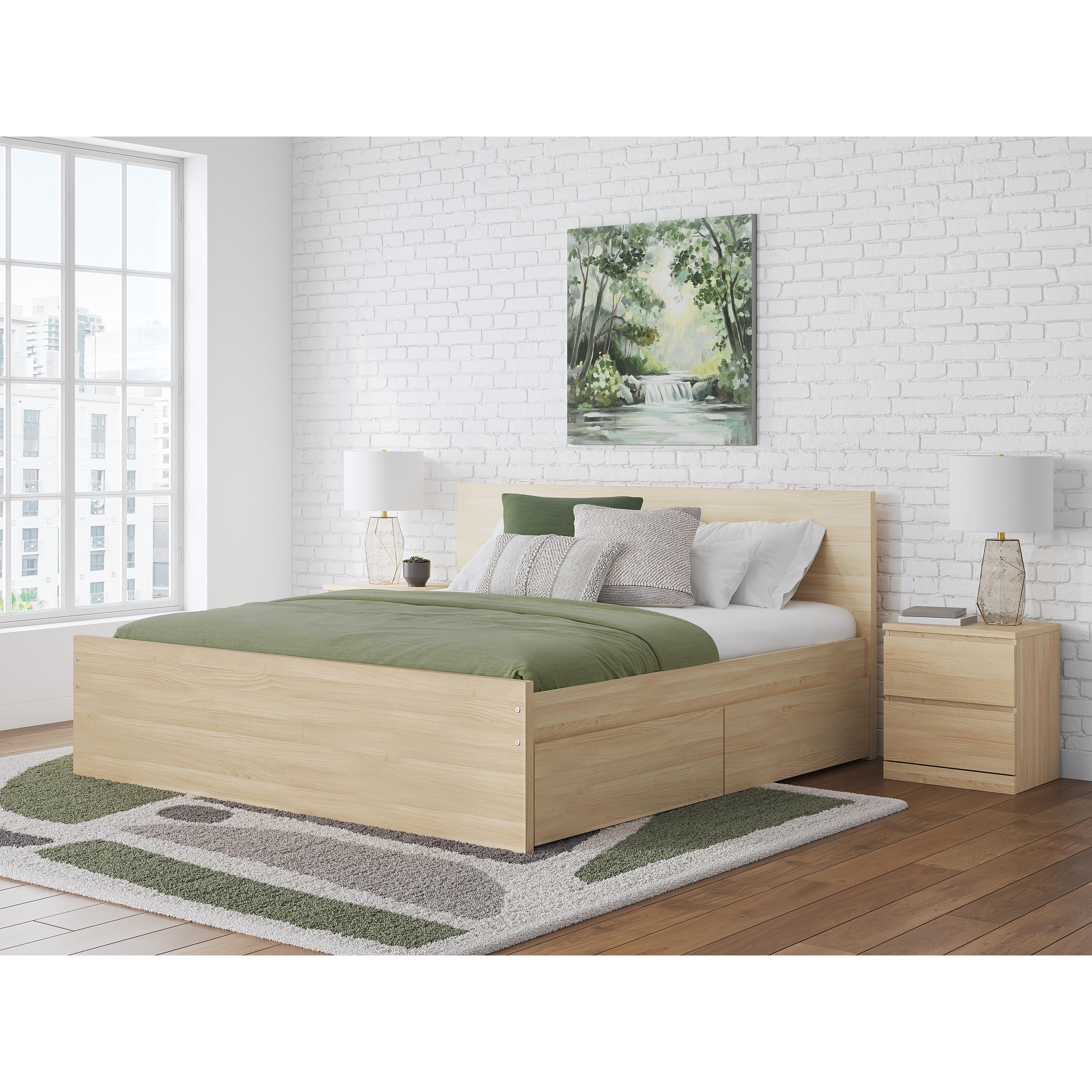  Size_King --  Onita EB9632B24 King Panel Platform Bed with 2 Side Storage IMAGE 7