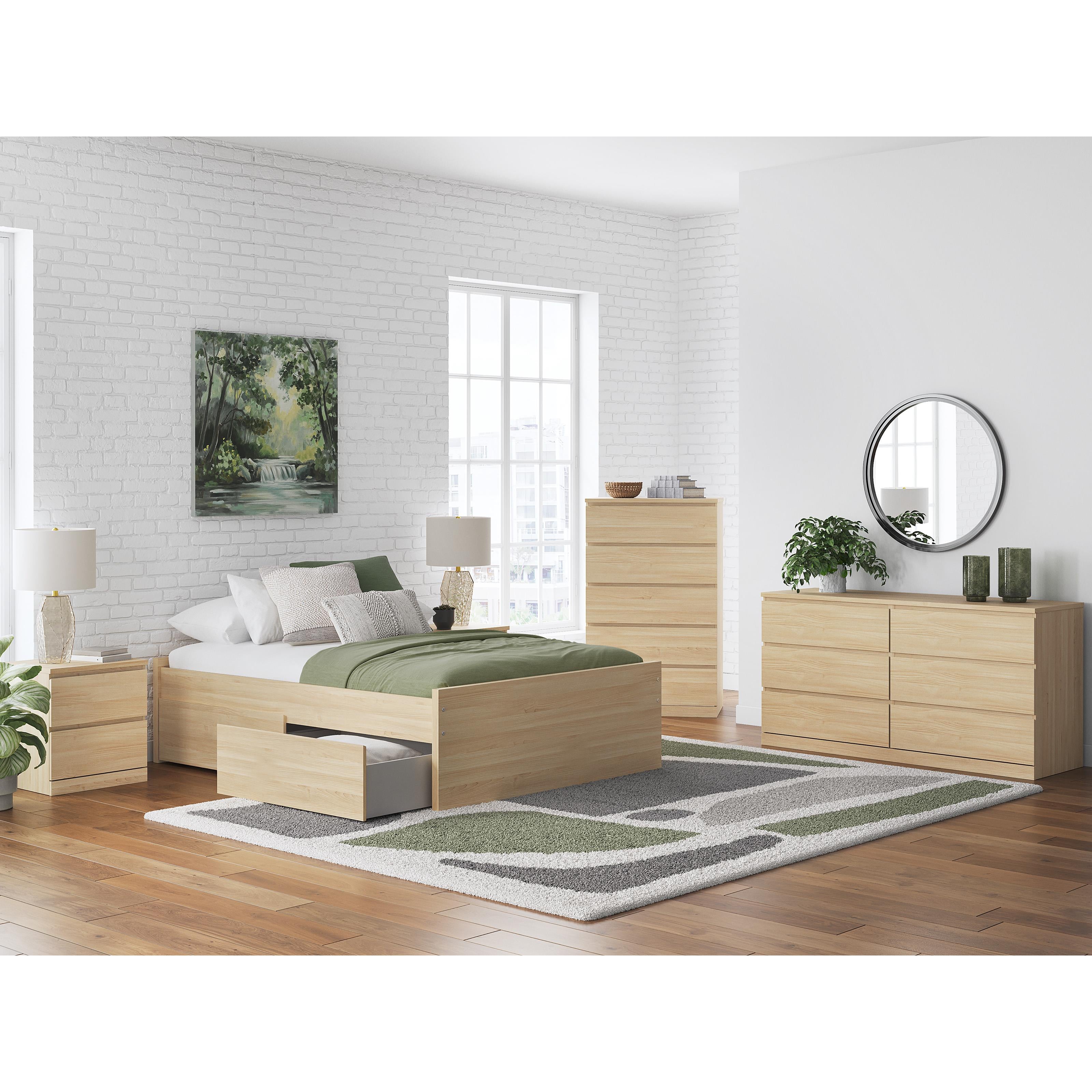  Size_Full --  Onita EB9632B8 Full Platform Bed with 1 Side Storage IMAGE 9