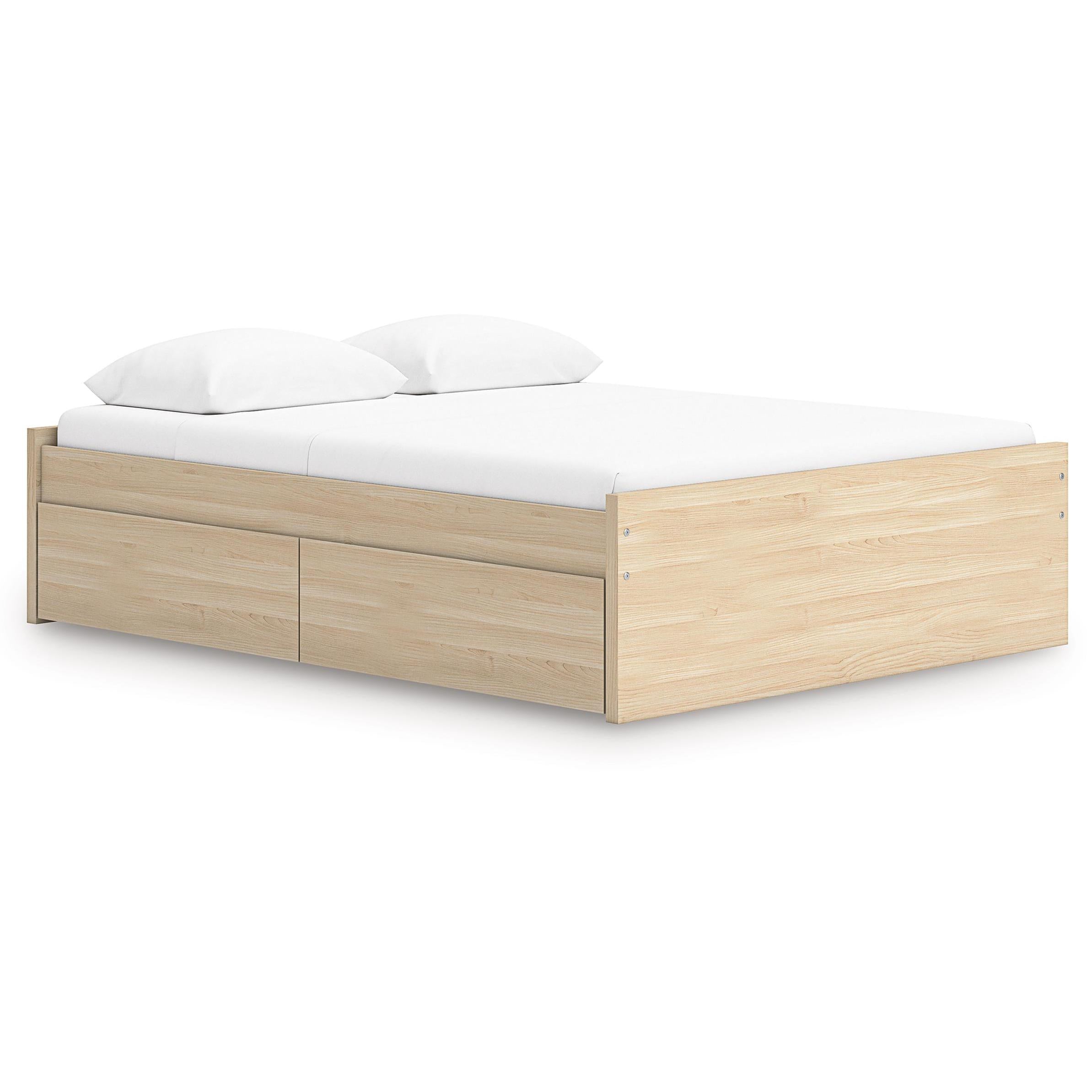  Size_Queen --  Onita EB9632B9 Queen Platform Bed with 1 Side Storage IMAGE 1