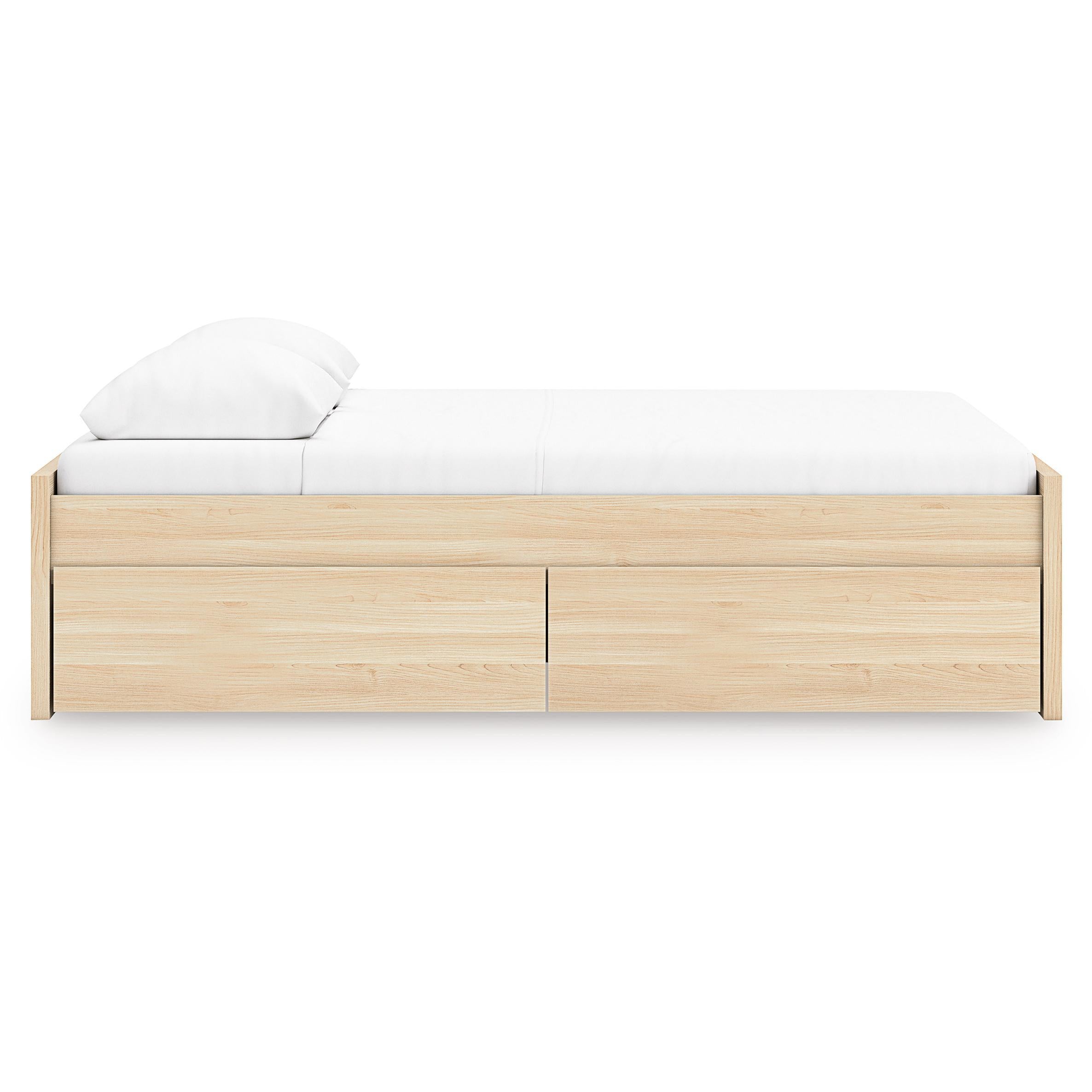  Size_Queen --  Onita EB9632B9 Queen Platform Bed with 1 Side Storage IMAGE 4