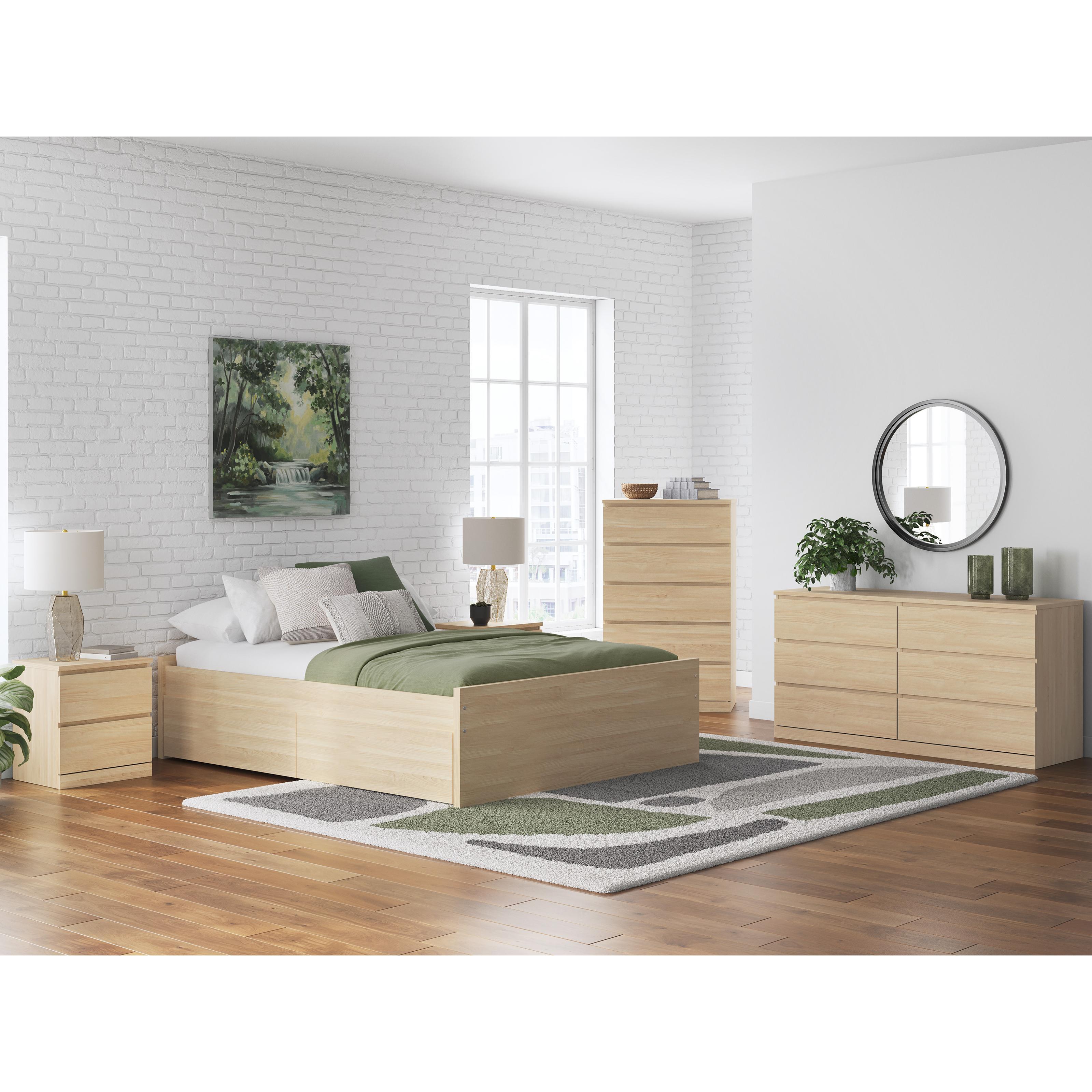  Size_Queen --  Onita EB9632B9 Queen Platform Bed with 1 Side Storage IMAGE 9