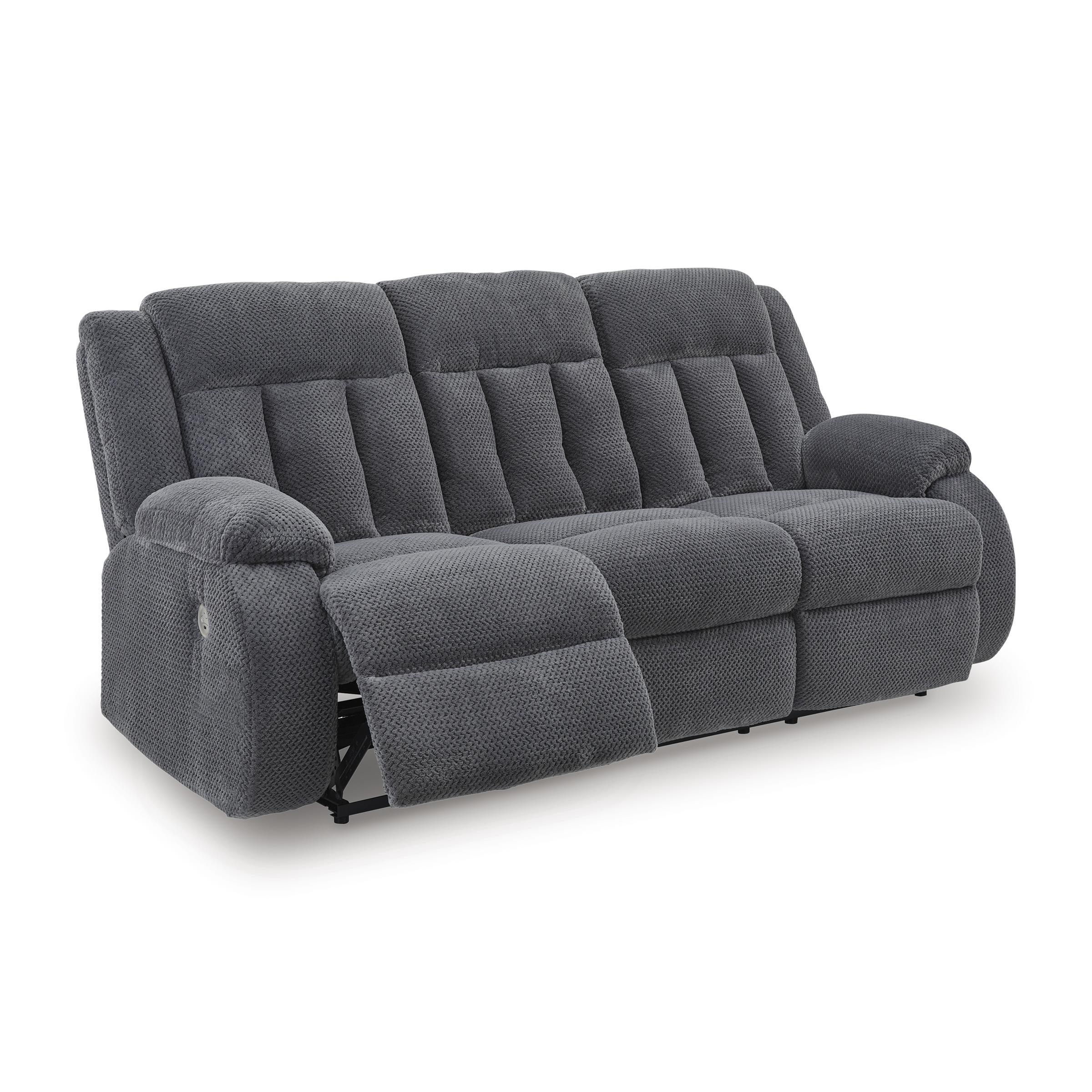  Manufacturer Color_Steel --  Signature Design by Ashley Observation Power Reclining Fabric Sofa IMAGE 2