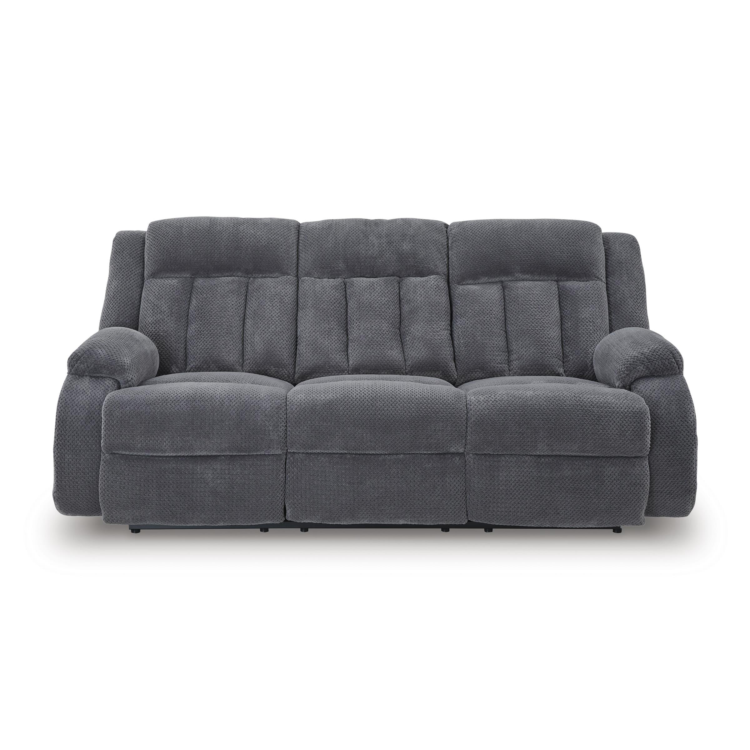  Manufacturer Color_Steel --  Signature Design by Ashley Observation Power Reclining Fabric Sofa IMAGE 3
