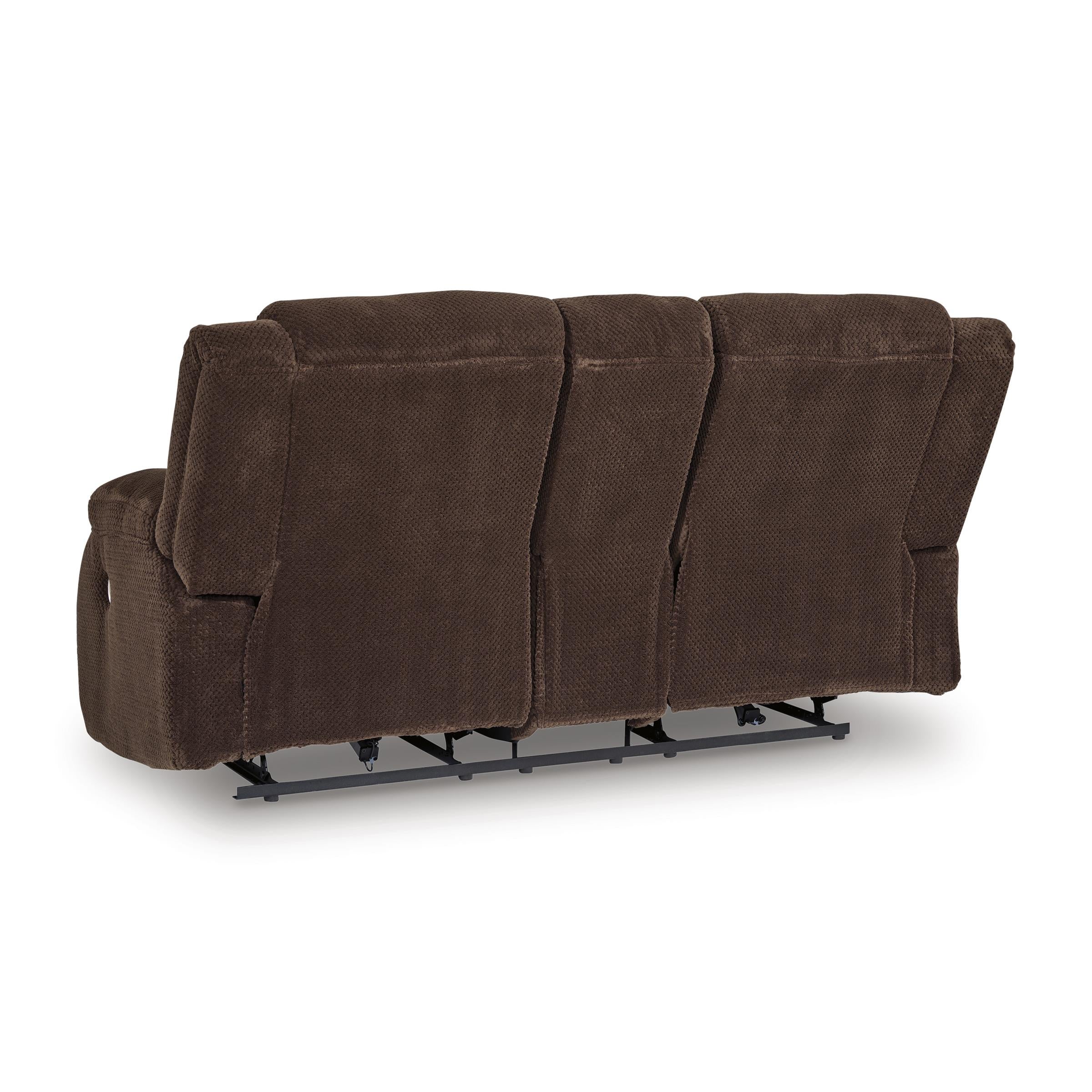  Manufacturer Color_Chocolate --  Observation PC2140696 Double Reclining Power Loveseat with Console IMAGE 3
