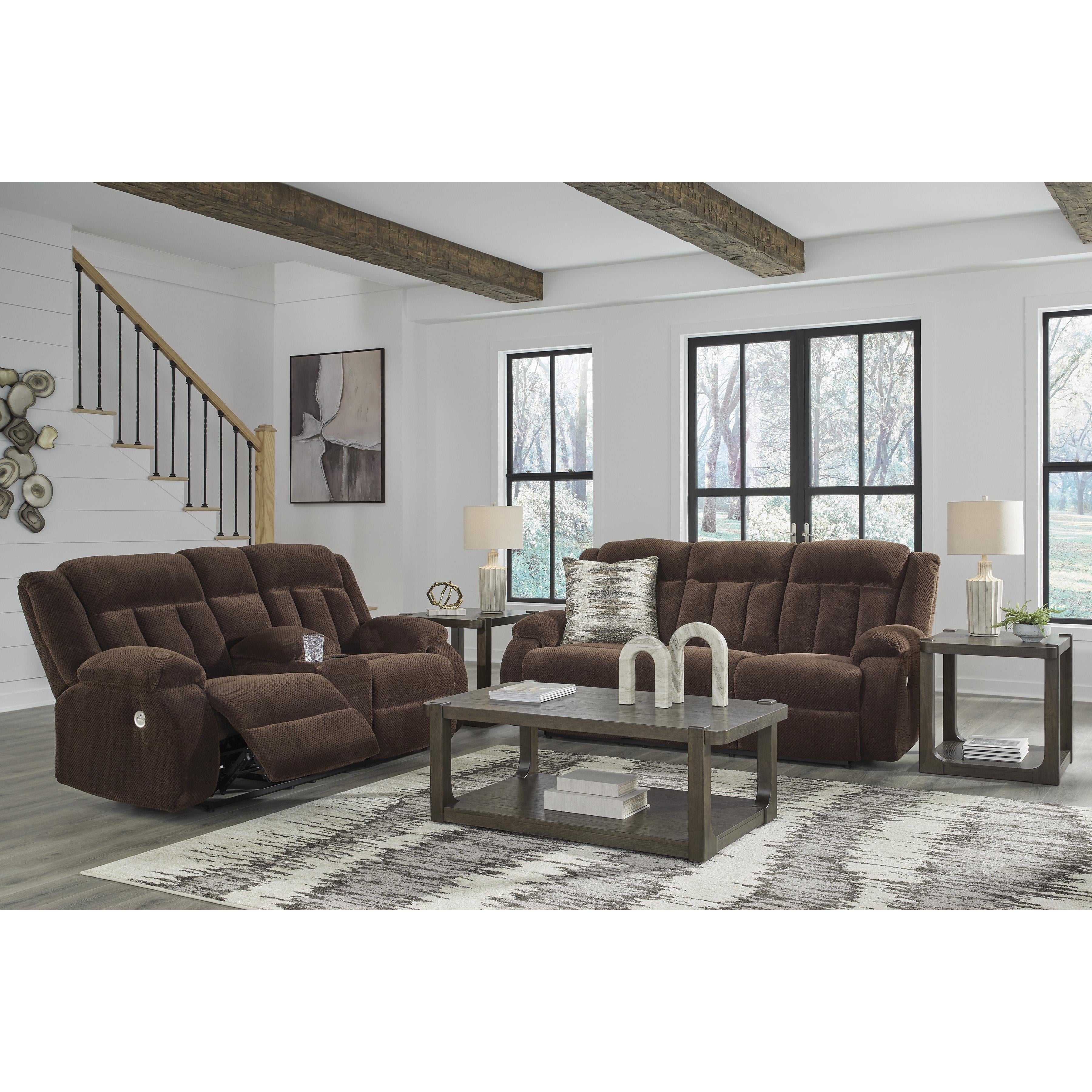  Manufacturer Color_Chocolate --  Observation PC2140696 Double Reclining Power Loveseat with Console IMAGE 8