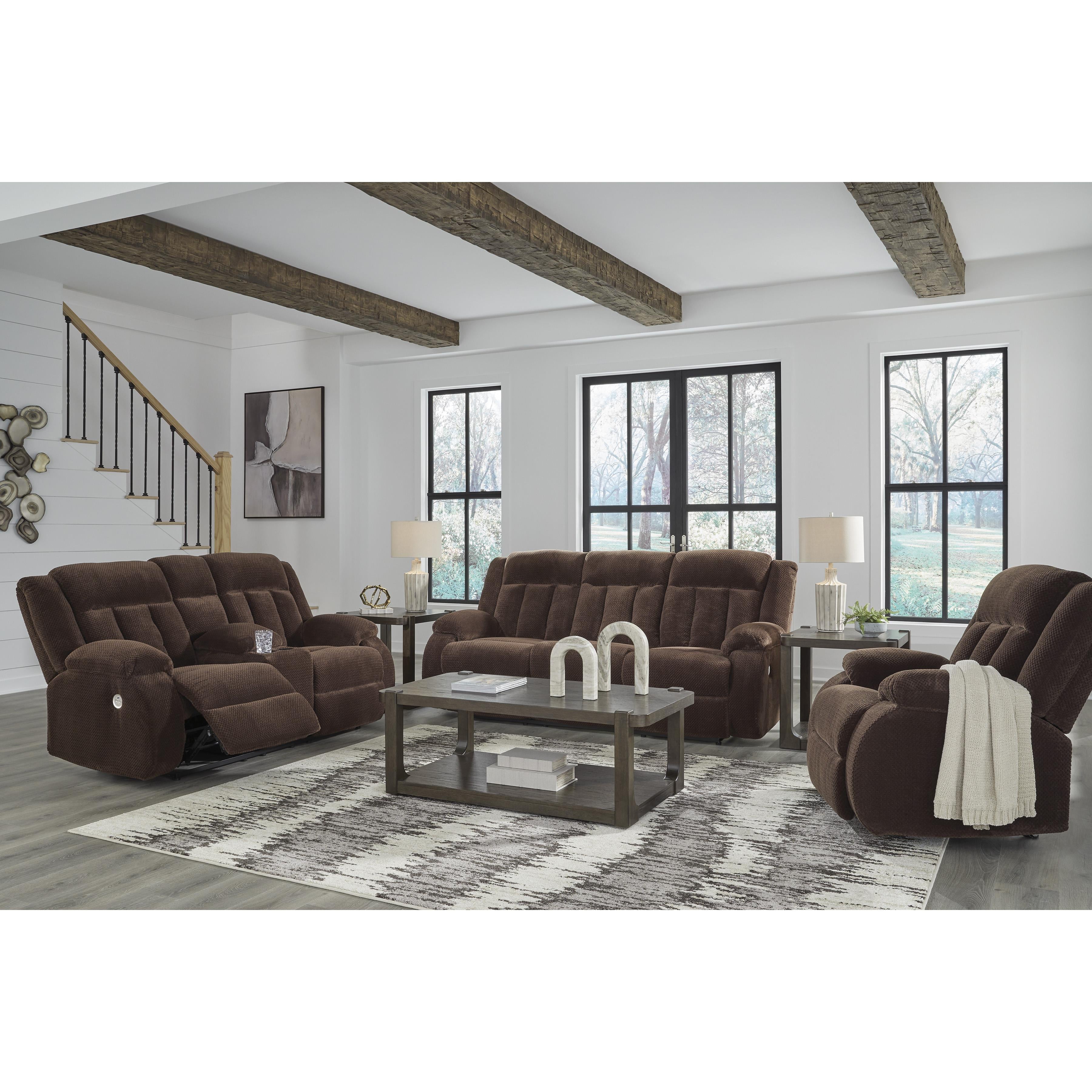  Manufacturer Color_Chocolate --  Observation PC2140696 Double Reclining Power Loveseat with Console IMAGE 9