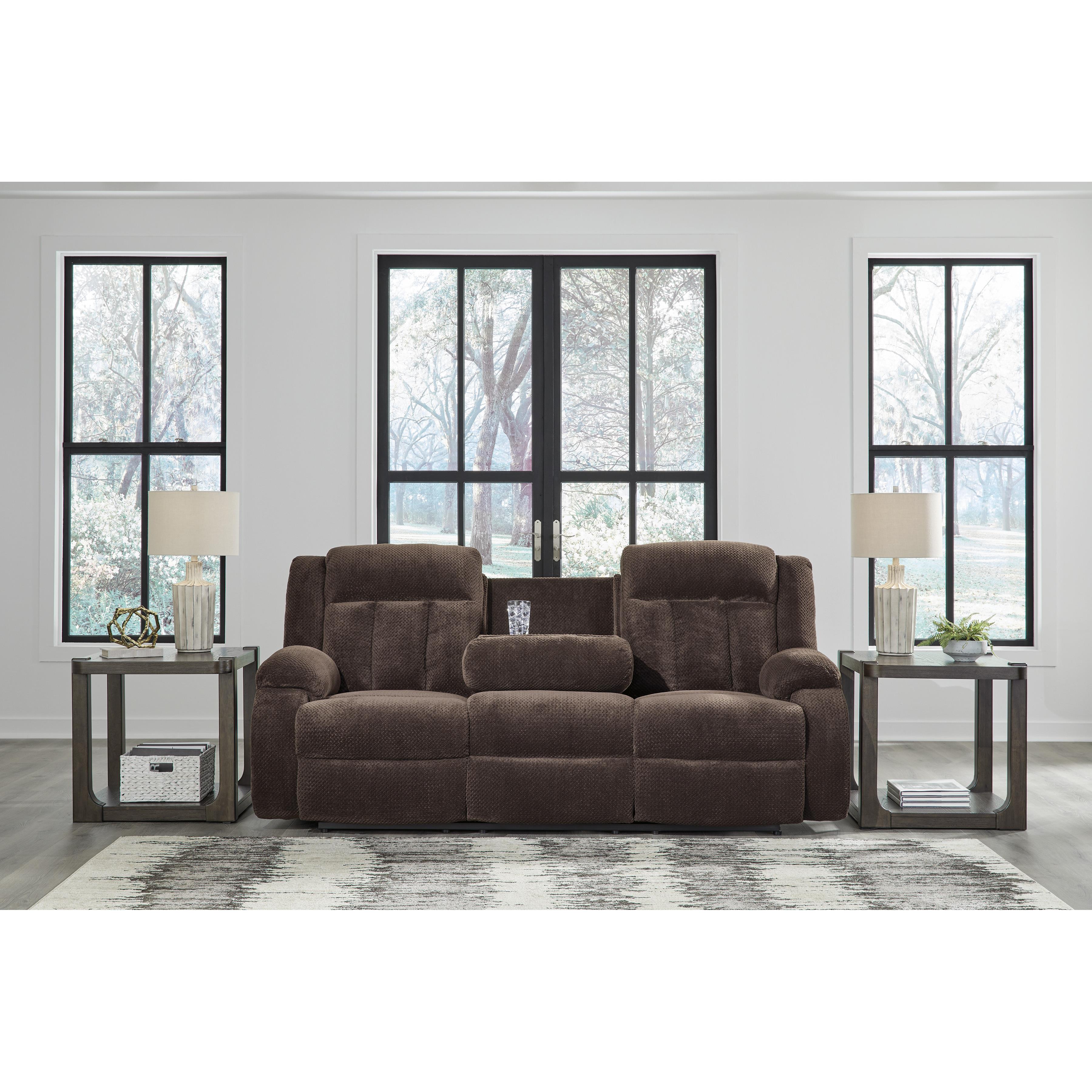  Manufacturer Color_Chocolate --  Observation PC2140699 Reclining Power Sofa with Drop Down Table IMAGE 6
