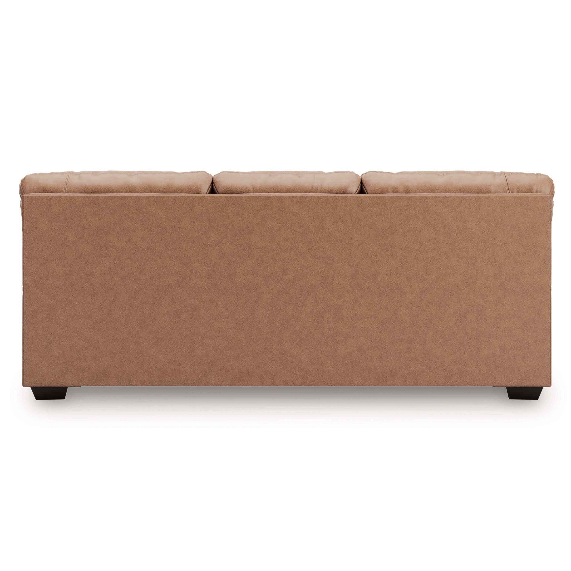  Manufacturer Color_Caramel --  Signature Design by Ashley WillowBend Stationary Leather Look Sofa IMAGE 4