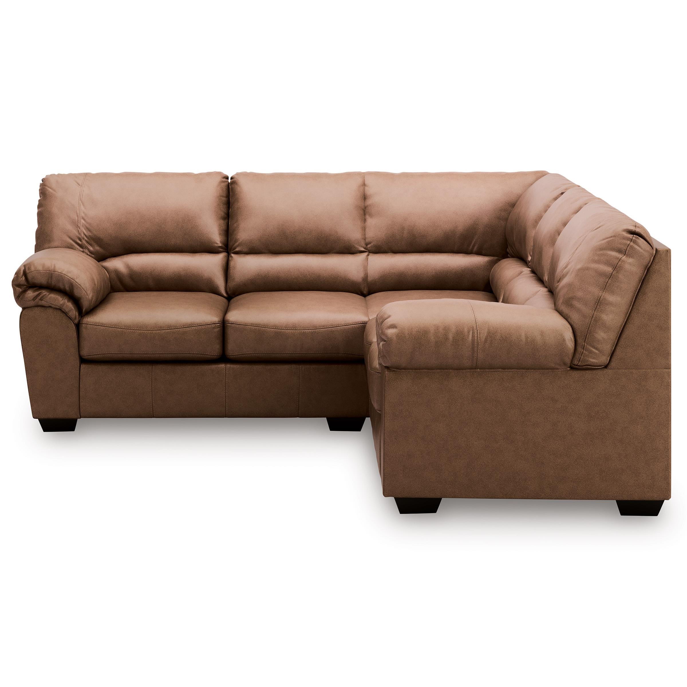  Manufacturer Color_Caramel --  Signature Design by Ashley WillowBend Leather Look 2 pc Sectional IMAGE 2