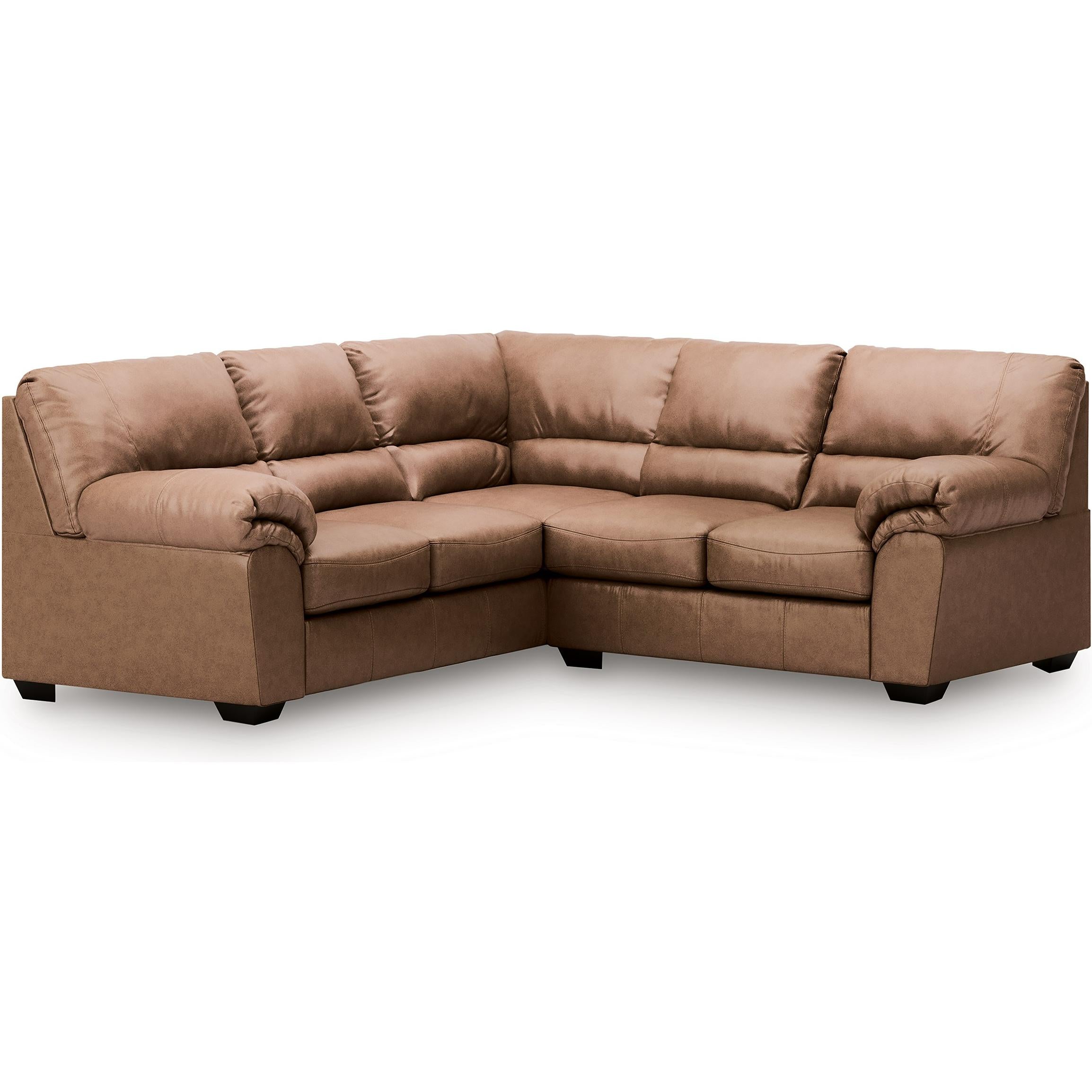  Manufacturer Color_Caramel --  Signature Design by Ashley WillowBend Leather Look 2 pc Sectional IMAGE 1