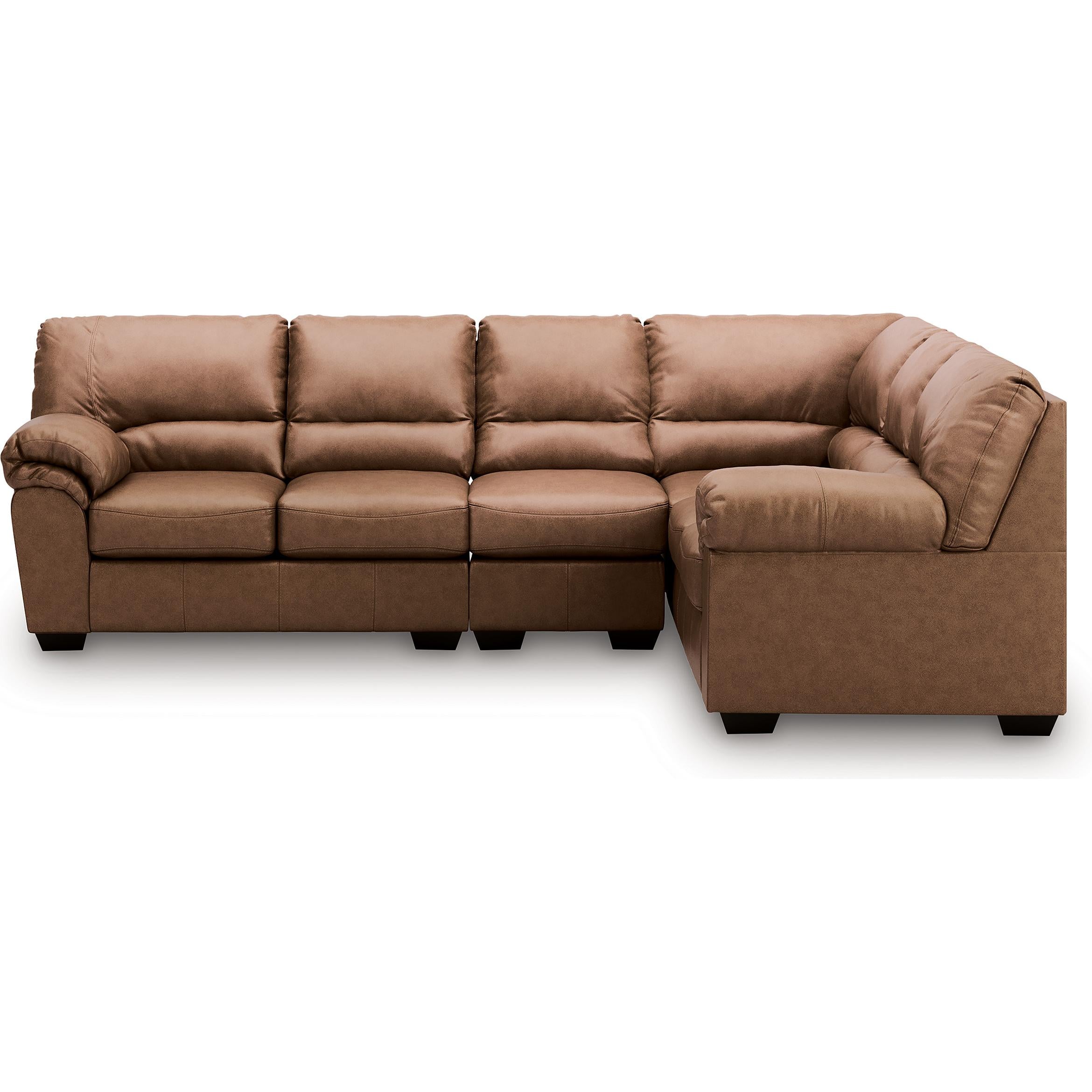  Manufacturer Color_Caramel --  Signature Design by Ashley WillowBend Leather Look 3 pc Sectional IMAGE 2