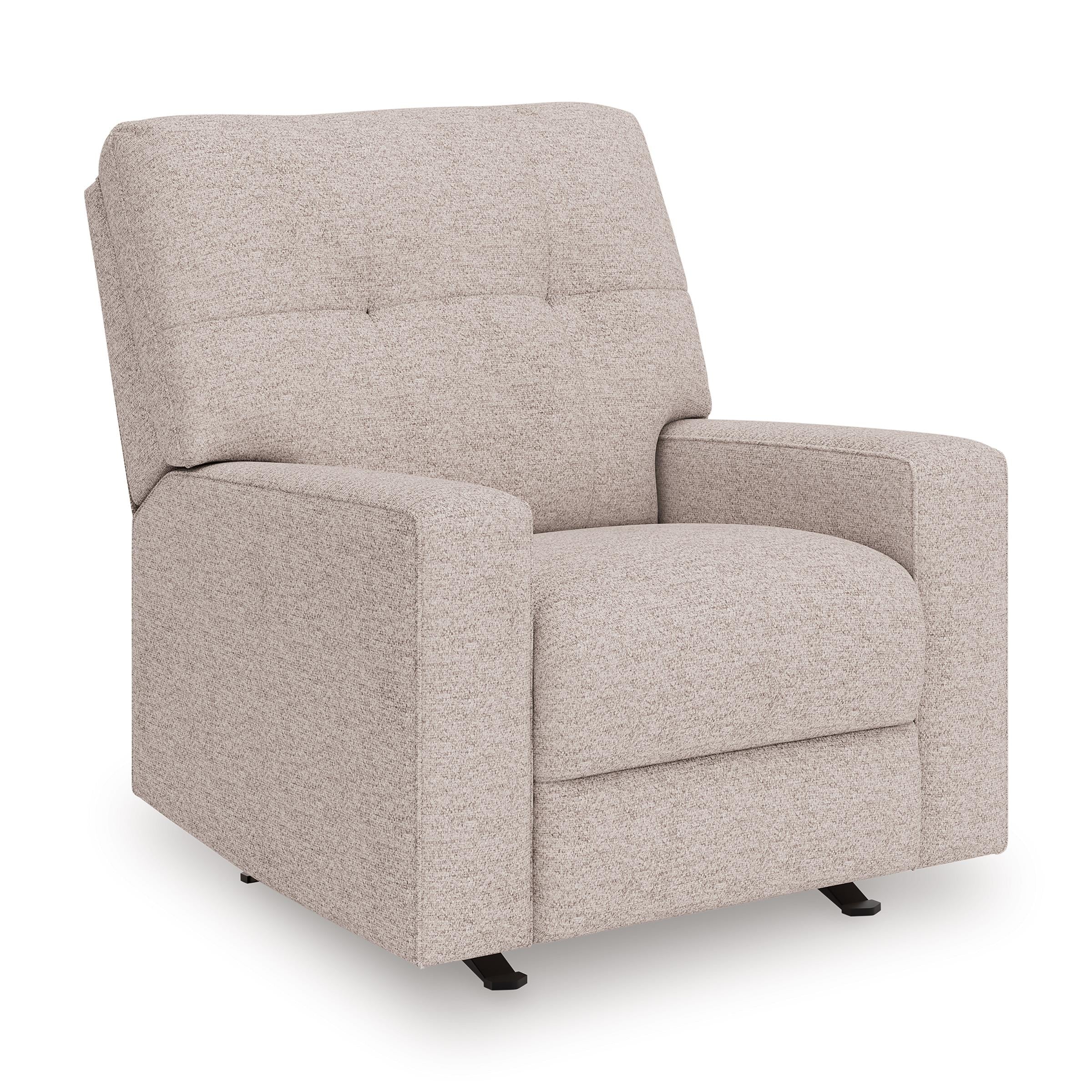  Manufacturer Color_Stone --  Signature Design by Ashley Larimer Rocker Fabric Recliner IMAGE 1
