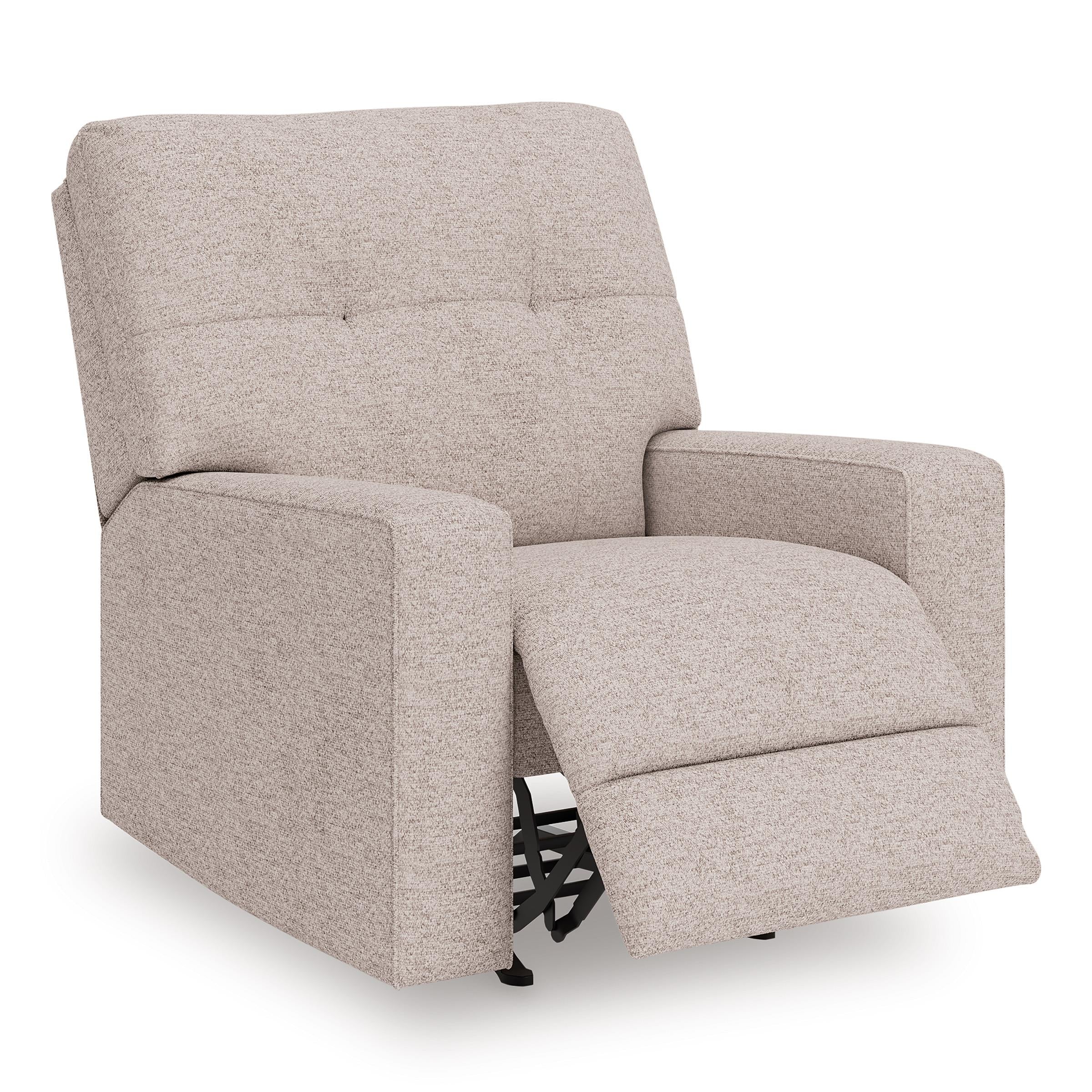  Manufacturer Color_Stone --  Signature Design by Ashley Larimer Rocker Fabric Recliner IMAGE 2