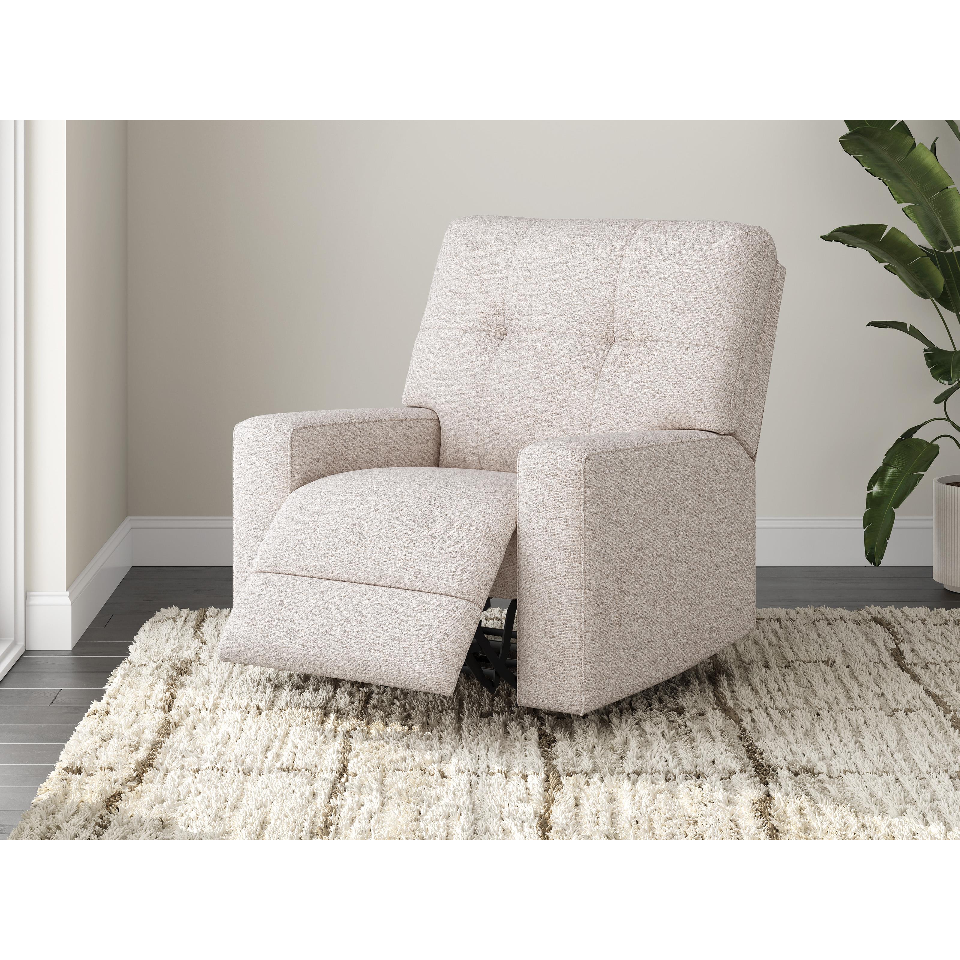 Manufacturer Color_Stone --  Signature Design by Ashley Larimer Rocker Fabric Recliner IMAGE 7
