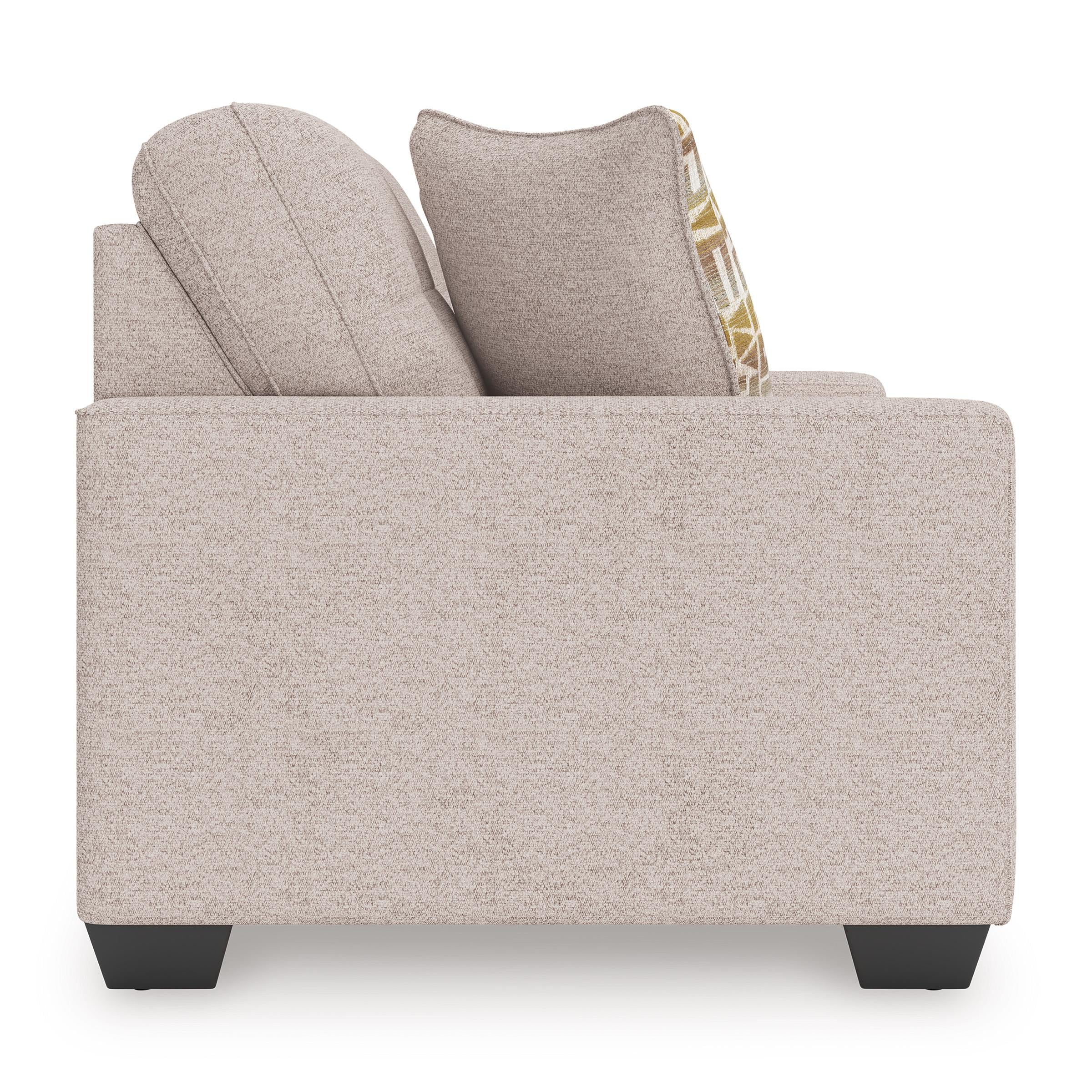  Manufacturer Color_Stone --  Signature Design by Ashley Larimer Stationary Fabric Loveseat IMAGE 3