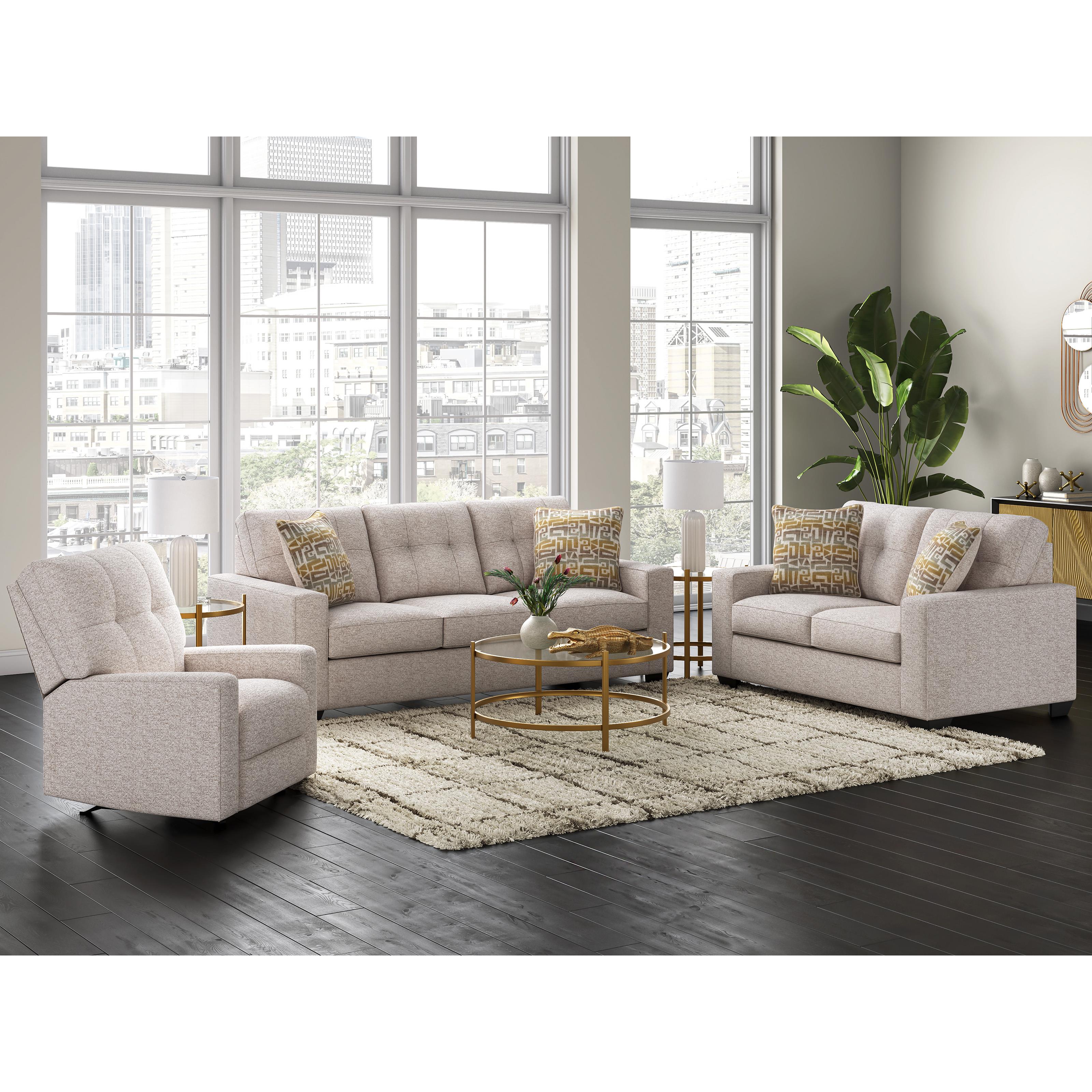  Manufacturer Color_Stone --  Signature Design by Ashley Larimer Stationary Fabric Sofa IMAGE 8