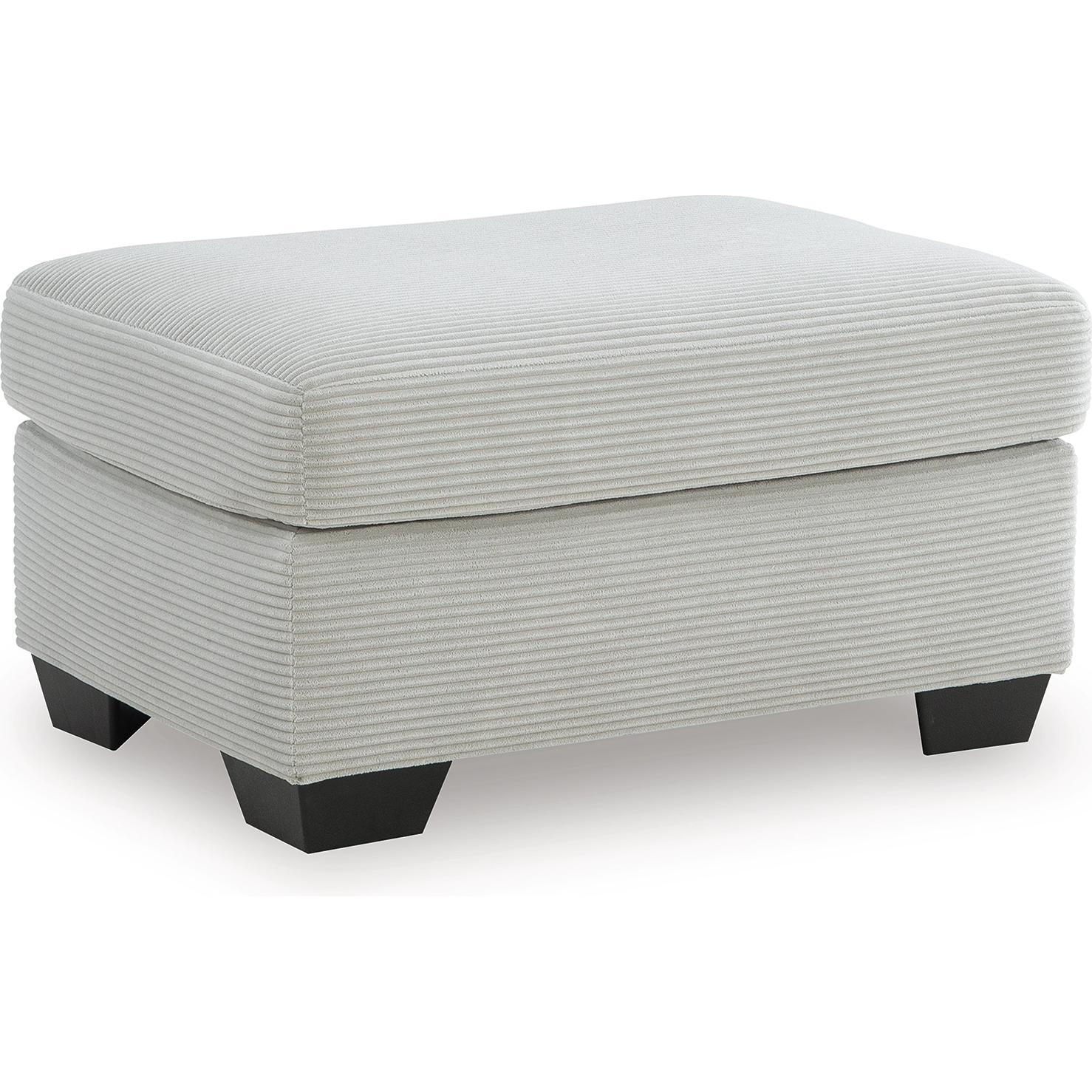  Manufacturer Color_Smoke --  Signature Design by Ashley Greenbriar Fabric Ottoman IMAGE 1