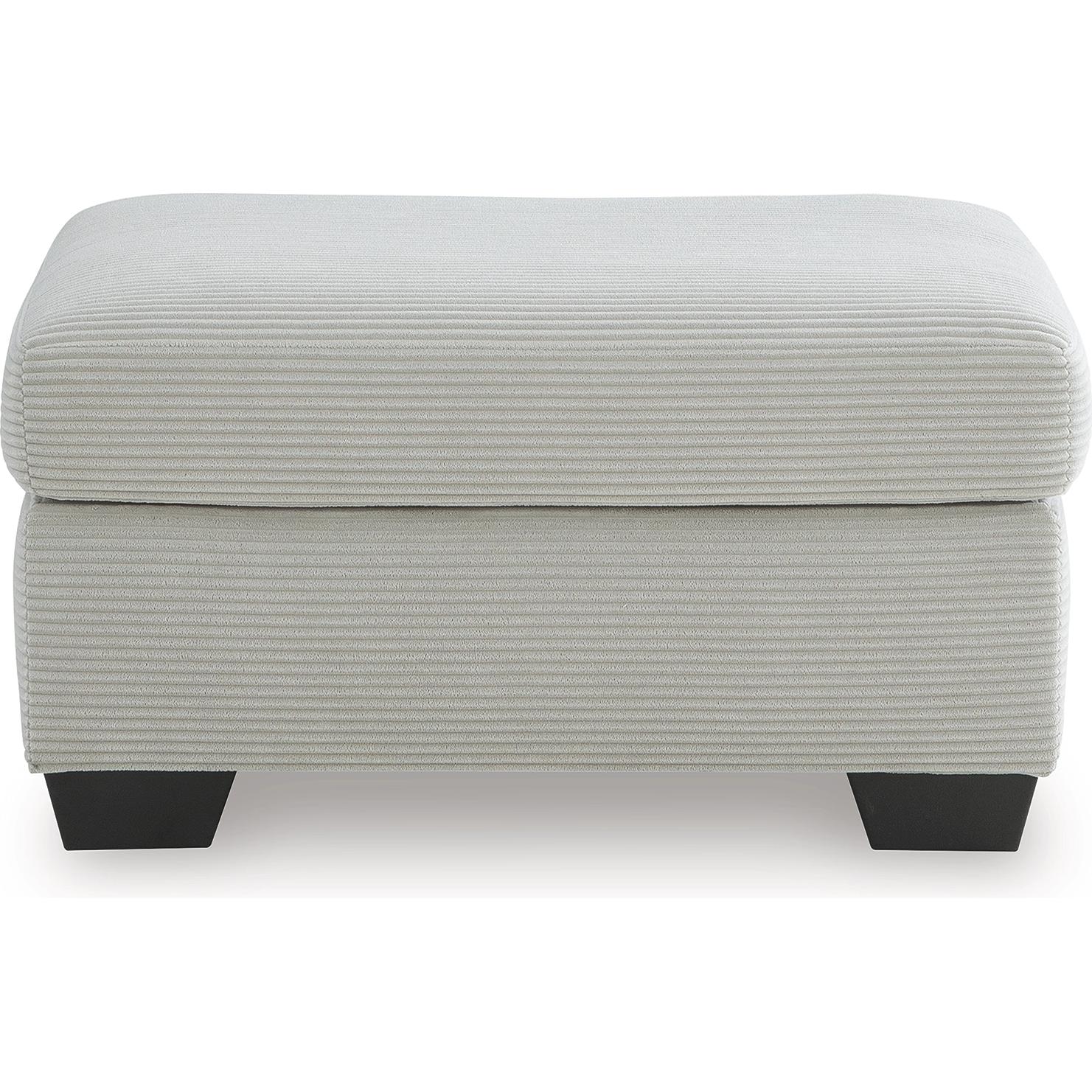  Manufacturer Color_Smoke --  Signature Design by Ashley Greenbriar Fabric Ottoman IMAGE 2