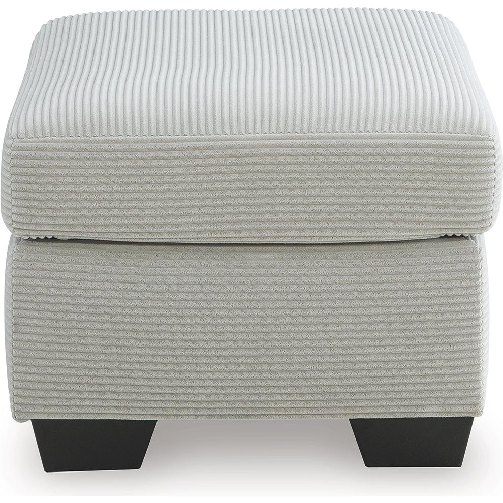  Manufacturer Color_Smoke --  Signature Design by Ashley Greenbriar Fabric Ottoman IMAGE 3