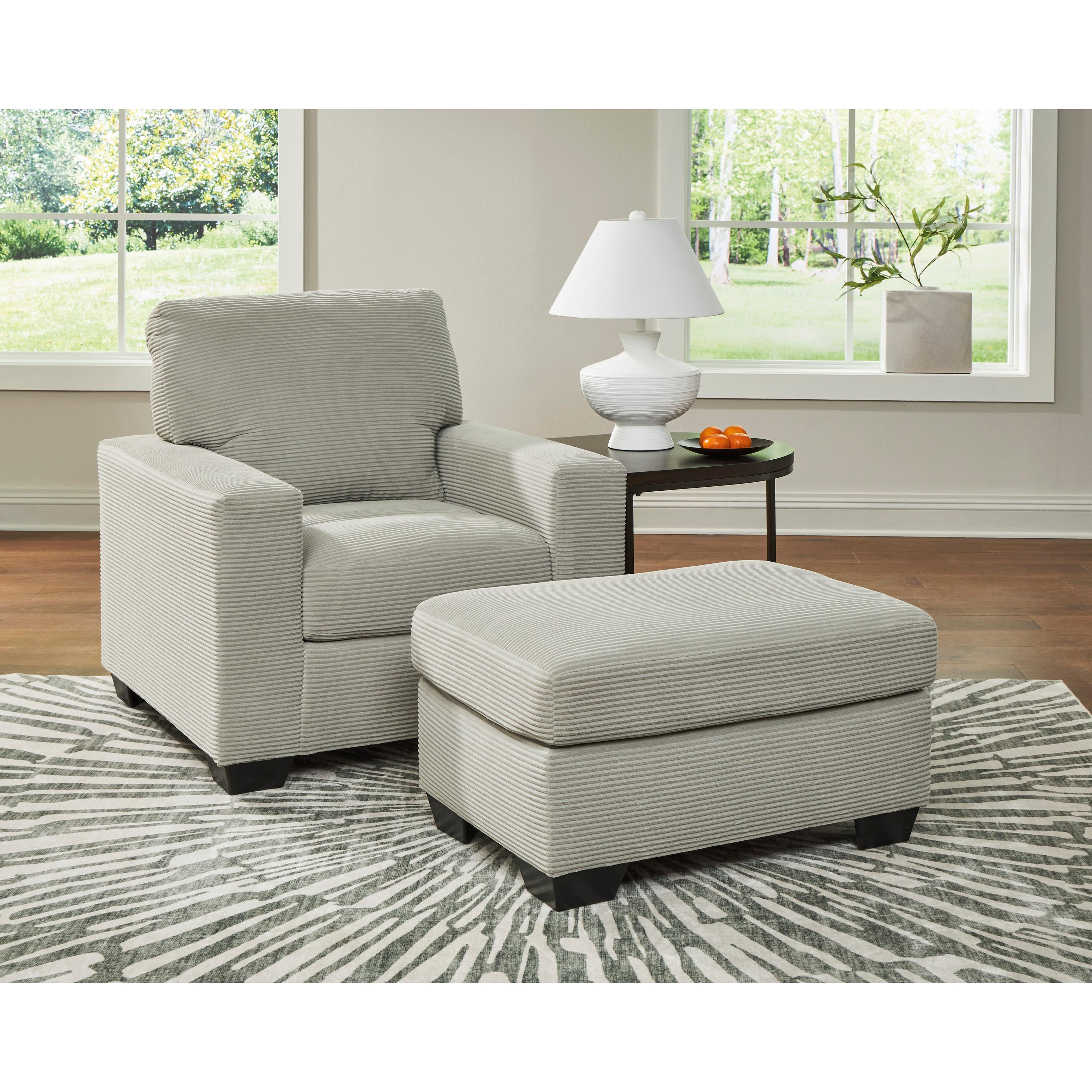  Manufacturer Color_Smoke --  Signature Design by Ashley Greenbriar Stationary Fabric Chair IMAGE 5