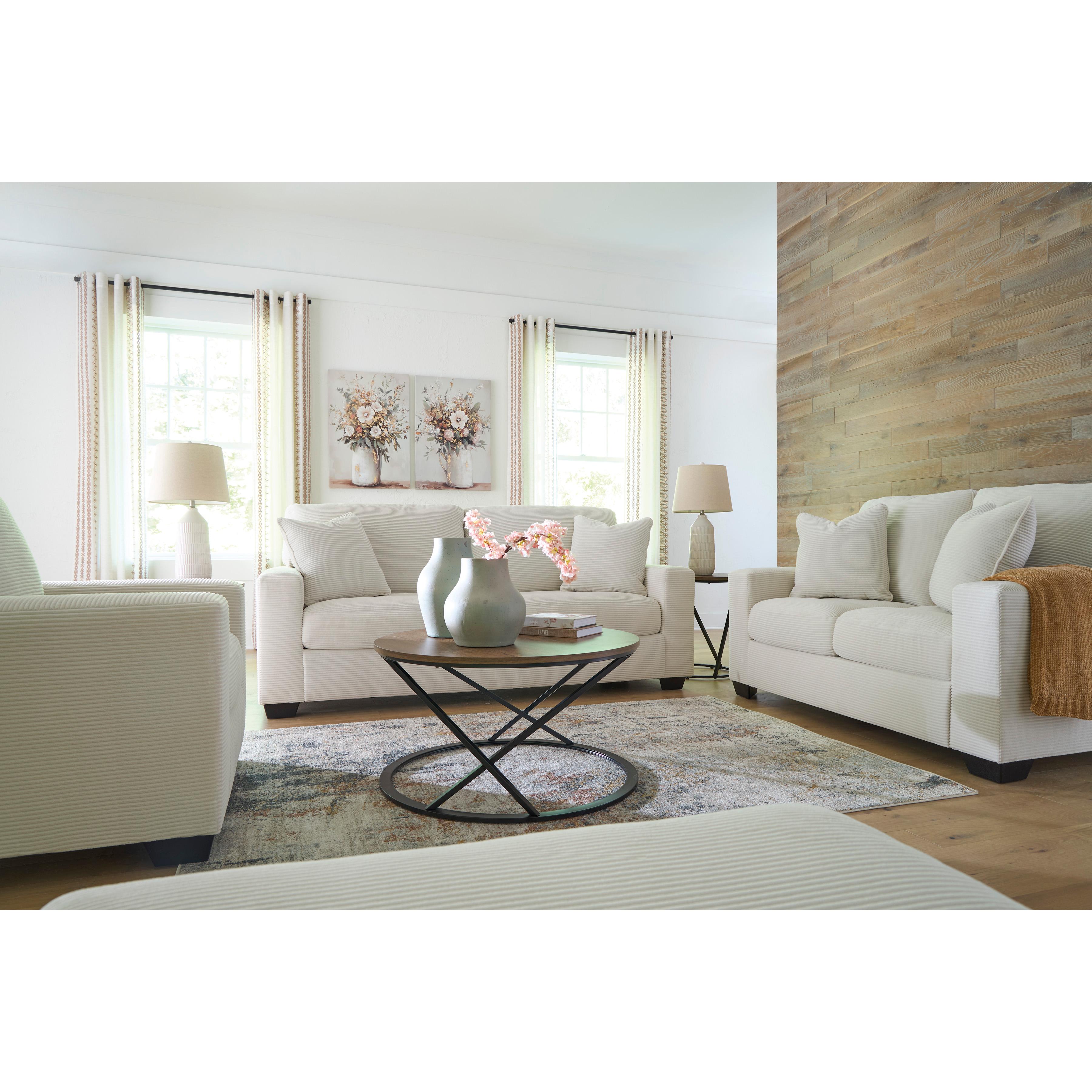  Manufacturer Color_Ivory --  Signature Design by Ashley Greenbriar Stationary Fabric Sofa IMAGE 6