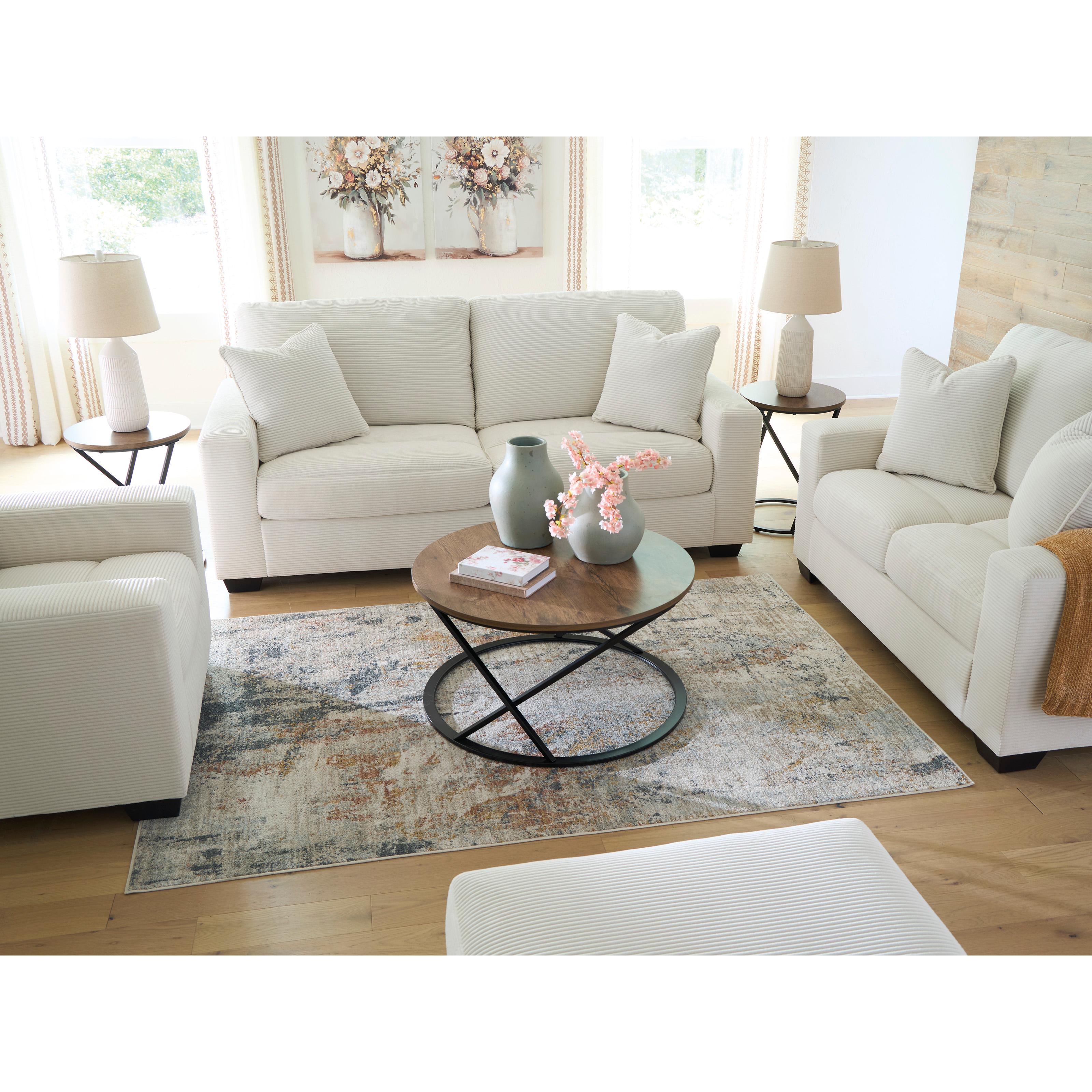  Manufacturer Color_Ivory --  Signature Design by Ashley Greenbriar Stationary Fabric Sofa IMAGE 7