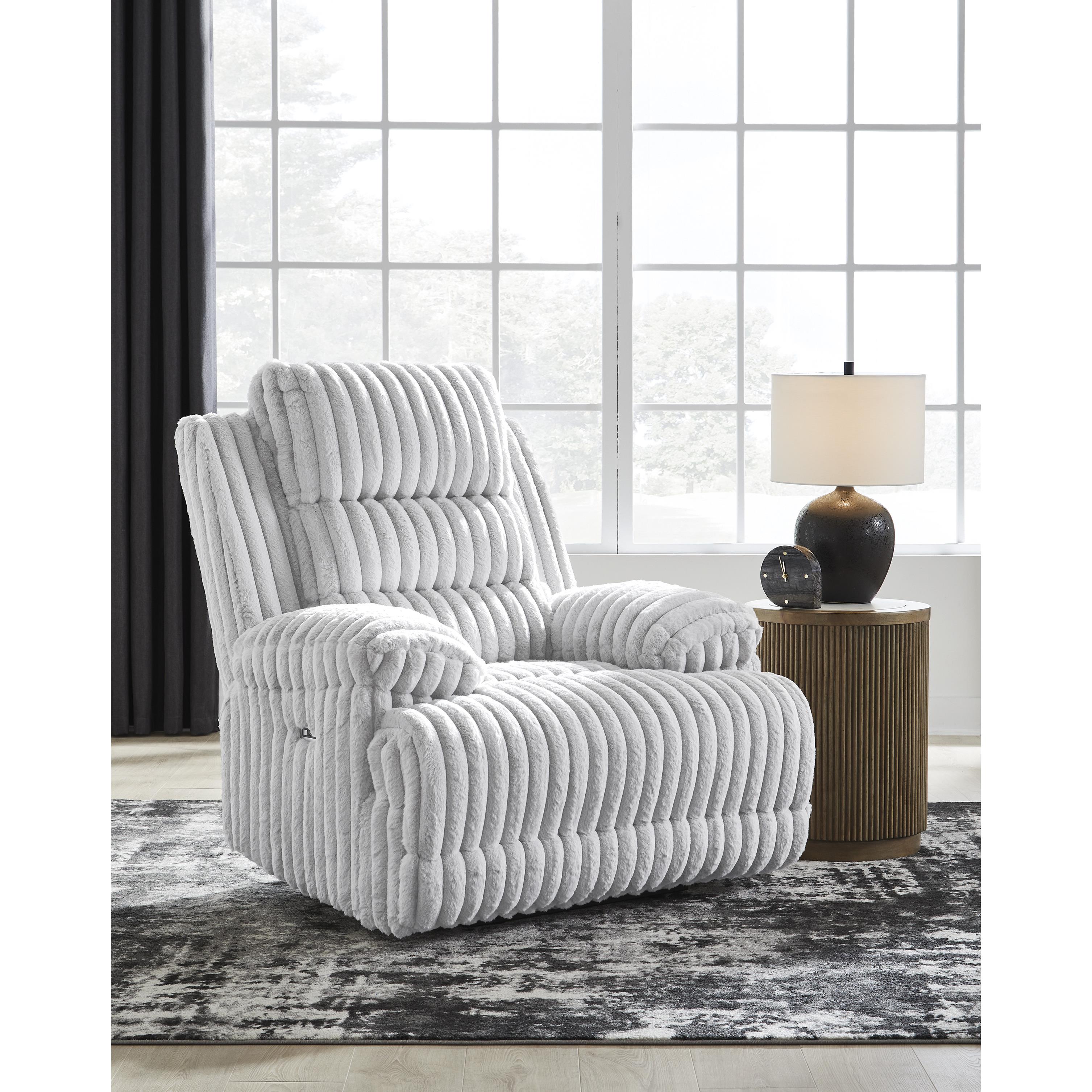 Manufacturer Color_Alloy --  Signature Design by Ashley Falls Fabric Recliner with Wall Recline IMAGE 5