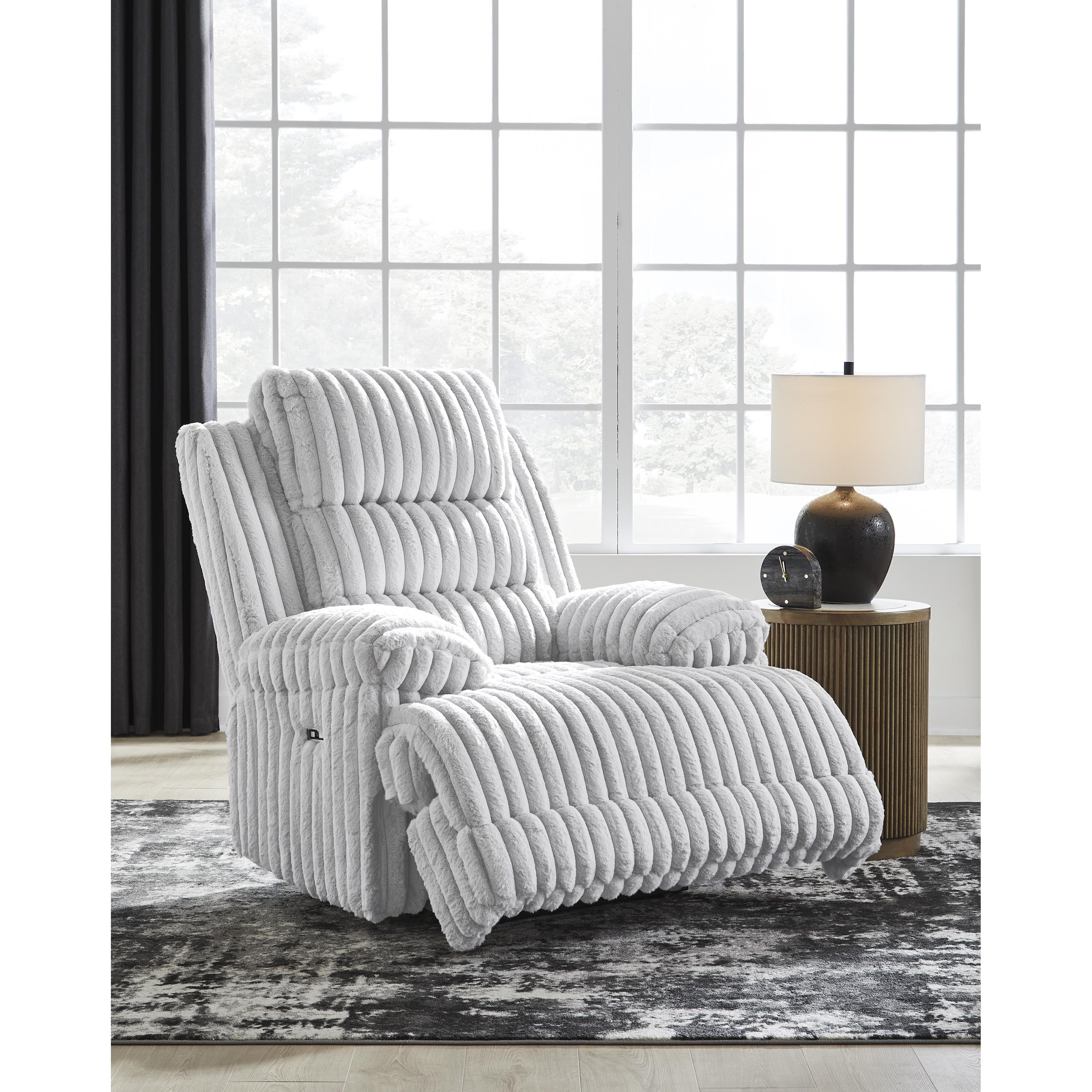  Manufacturer Color_Alloy --  Signature Design by Ashley Falls Fabric Recliner with Wall Recline IMAGE 6