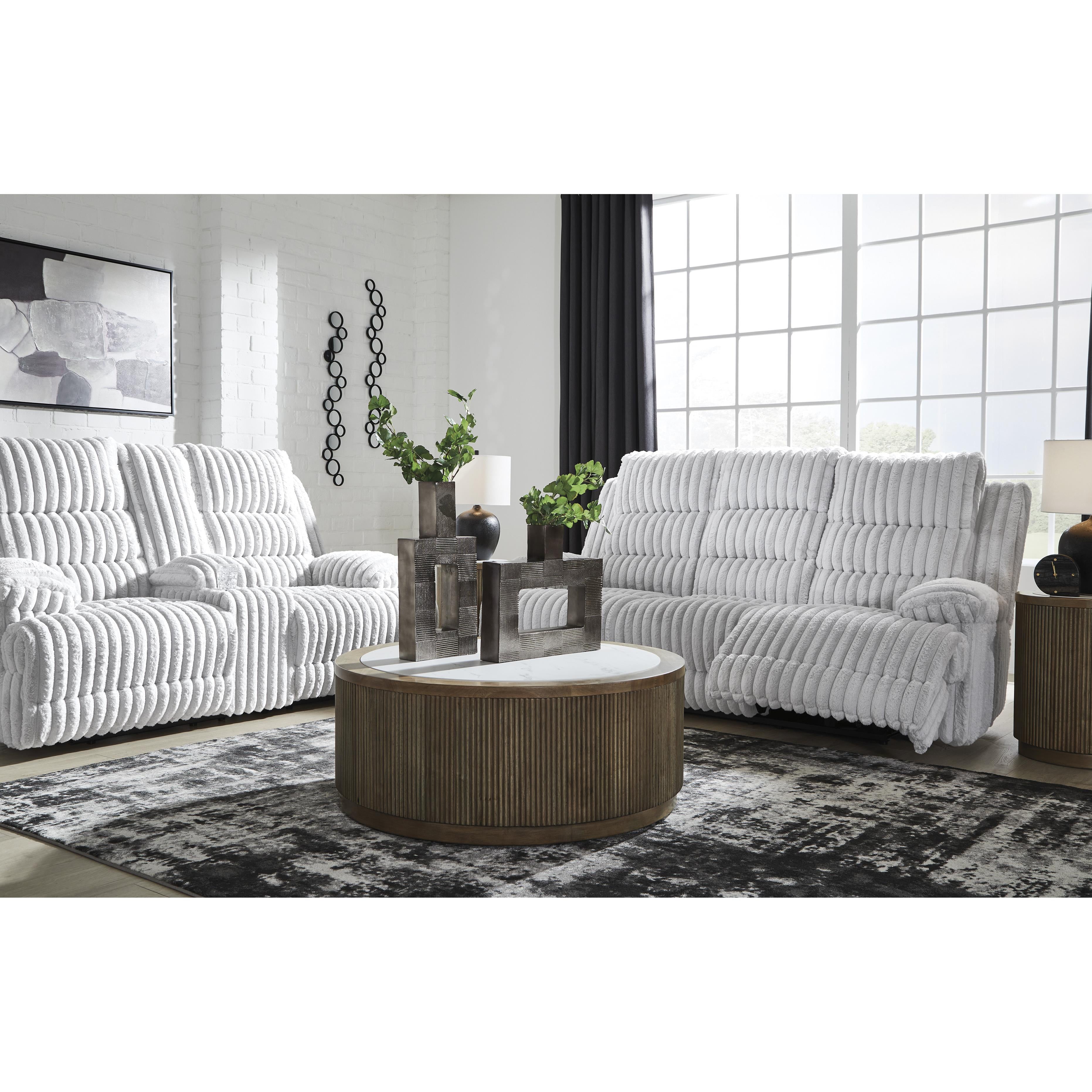  Manufacturer Color_Alloy --  Signature Design by Ashley Falls Power Reclining Fabric Sofa IMAGE 11