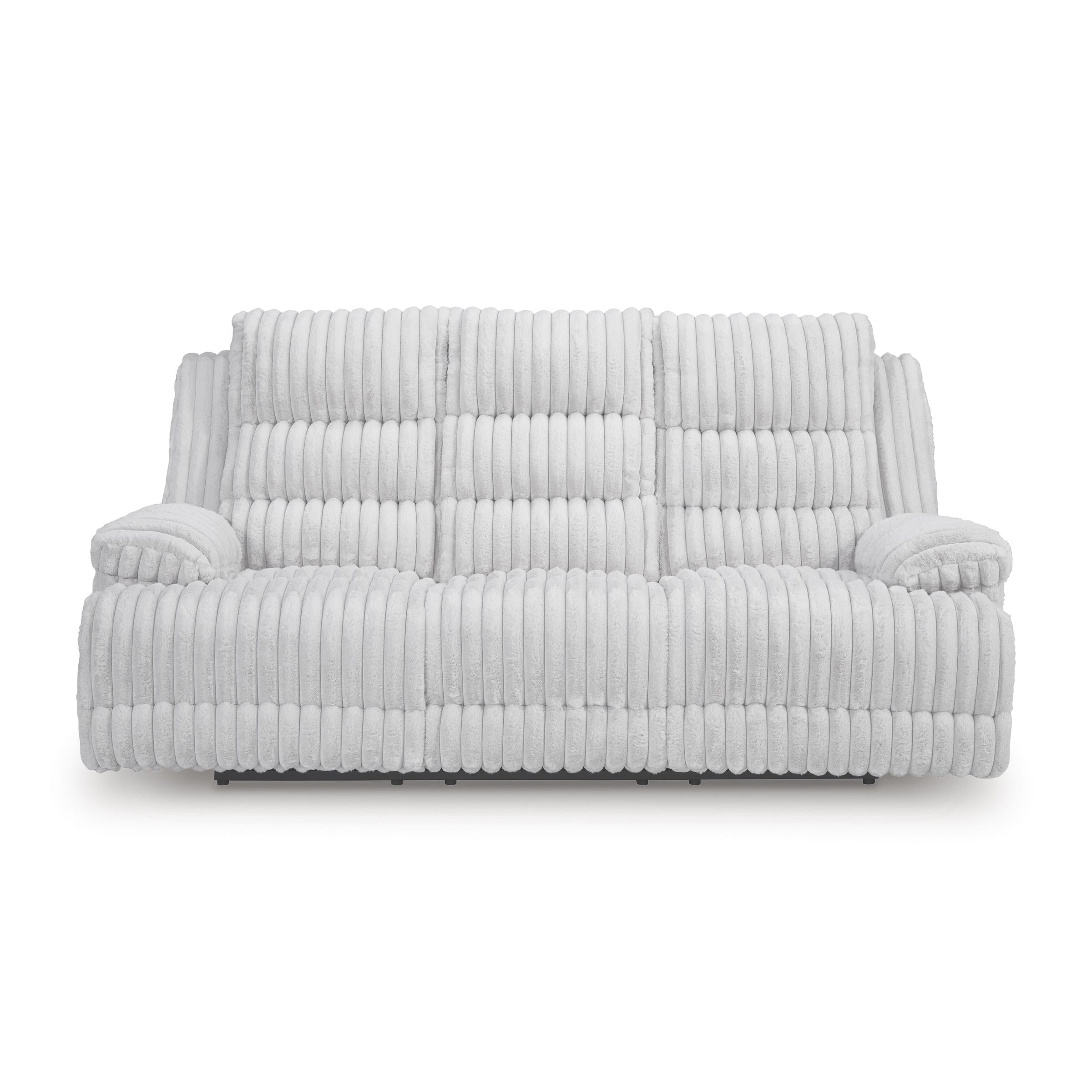  Manufacturer Color_Alloy --  Signature Design by Ashley Falls Power Reclining Fabric Sofa IMAGE 2