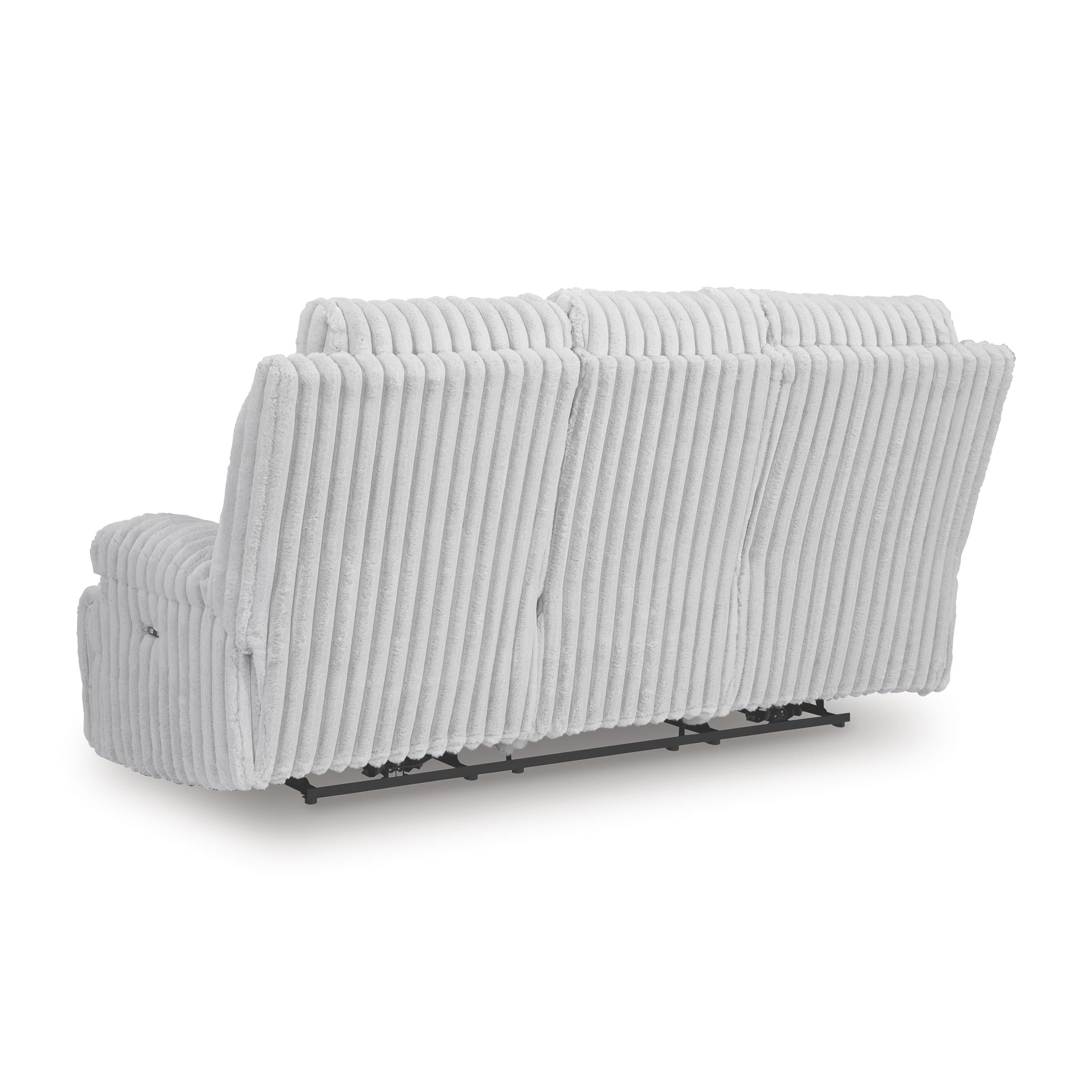  Manufacturer Color_Alloy --  Signature Design by Ashley Falls Power Reclining Fabric Sofa IMAGE 4