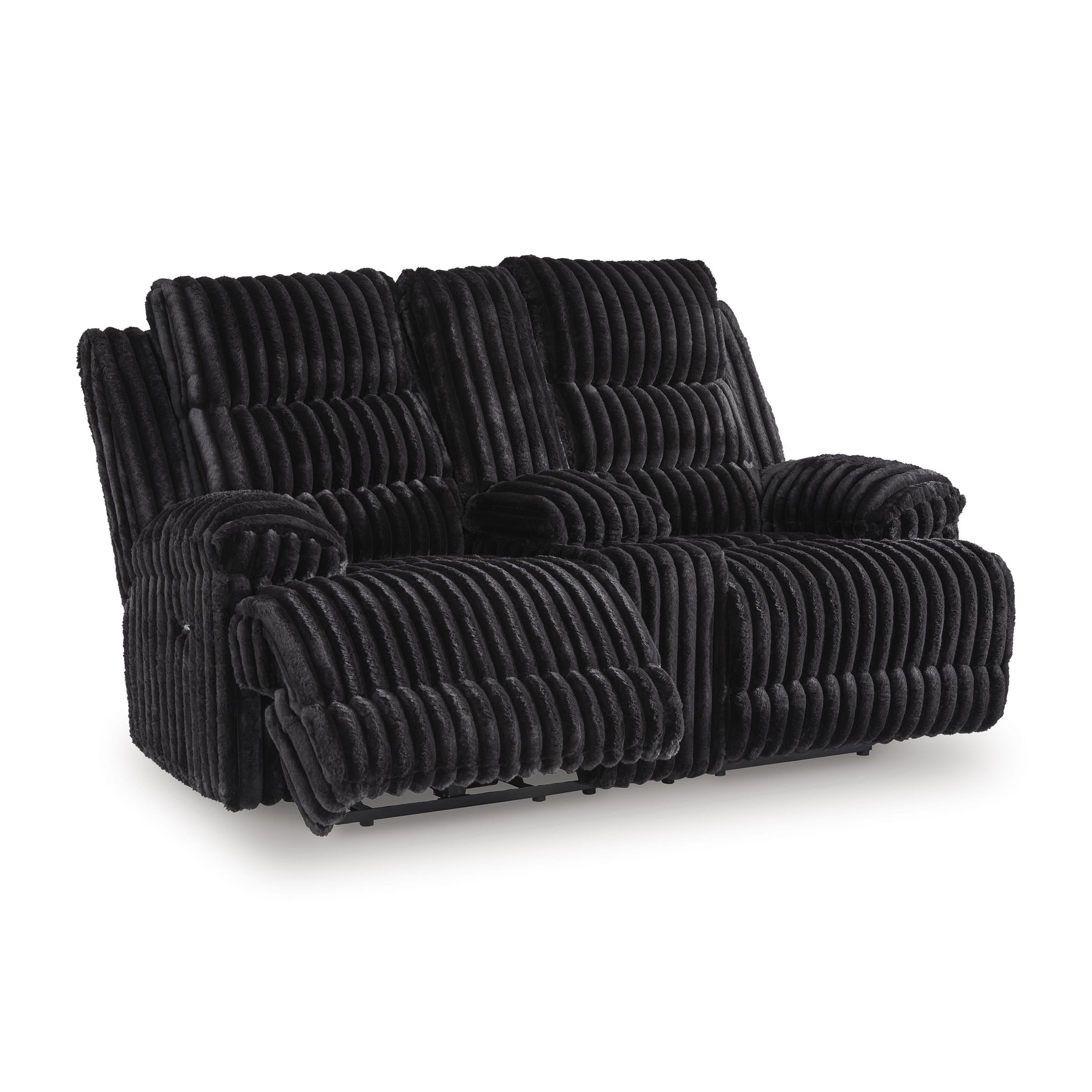  Manufacturer Color_Onyx --  Rhine Falls PC4280596 Double Reclining Power Loveseat with Console IMAGE 1