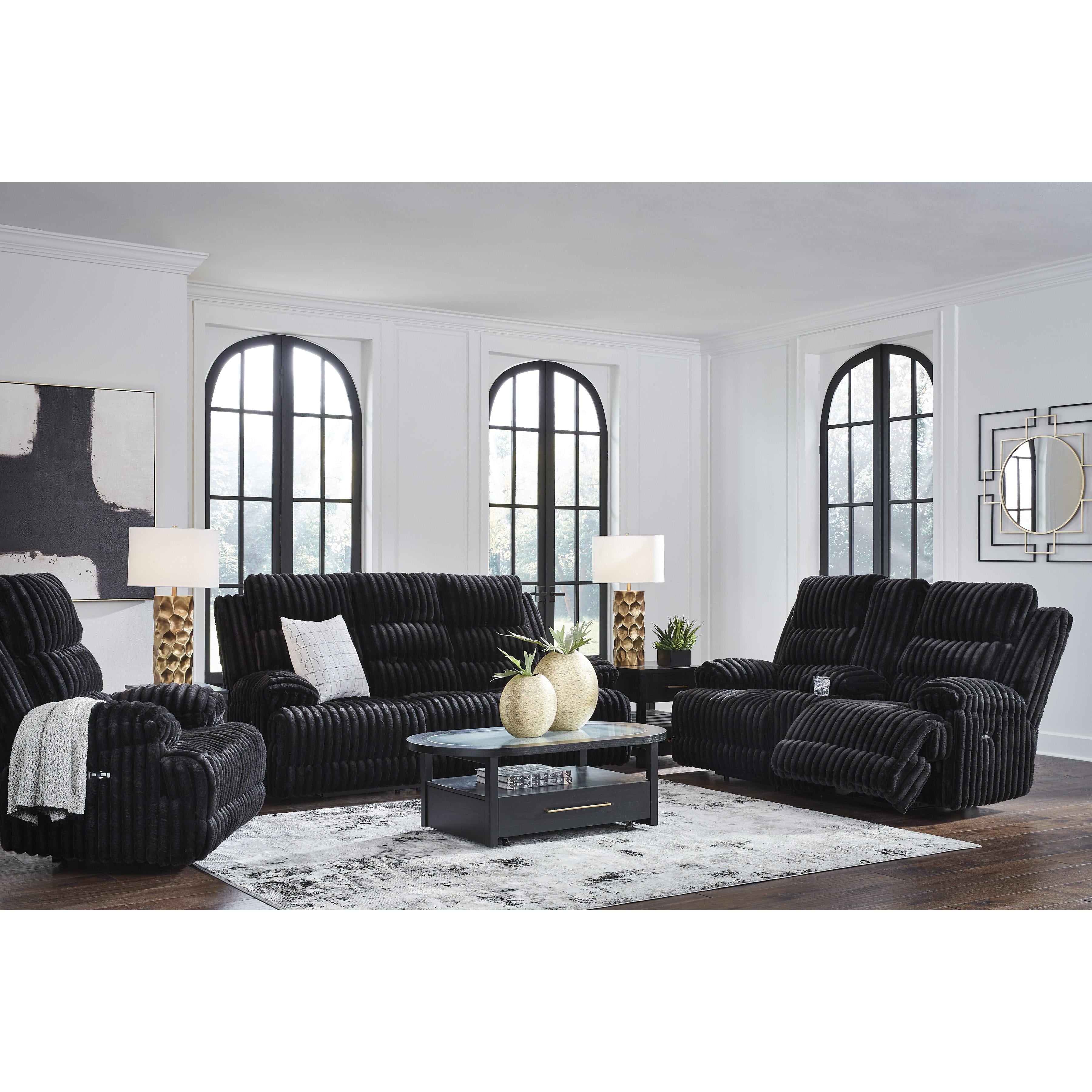  Manufacturer Color_Onyx --  Rhine Falls PC4280596 Double Reclining Power Loveseat with Console IMAGE 13
