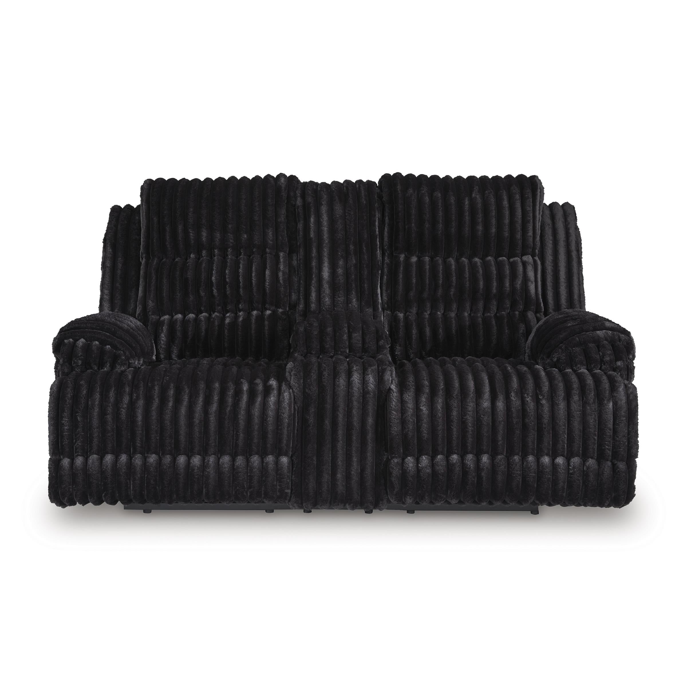  Manufacturer Color_Onyx --  Rhine Falls PC4280596 Double Reclining Power Loveseat with Console IMAGE 2
