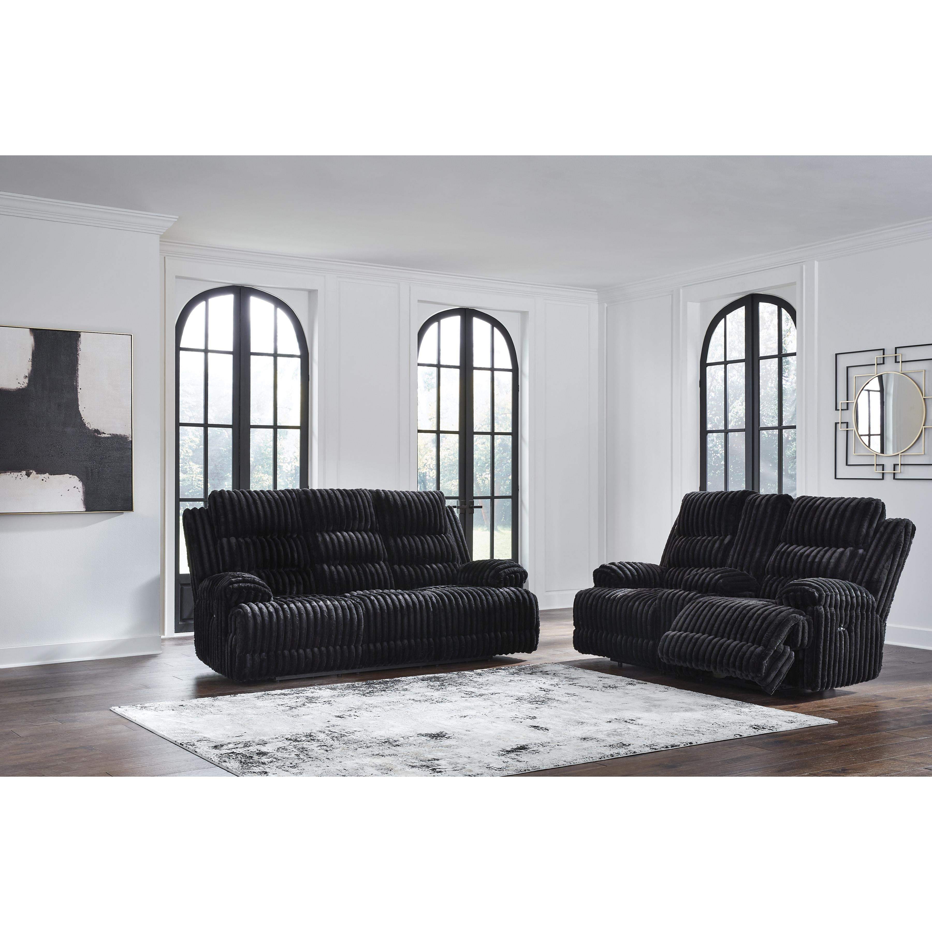 Manufacturer Color_Onyx --  Rhine Falls PC4280596 Double Reclining Power Loveseat with Console IMAGE 6