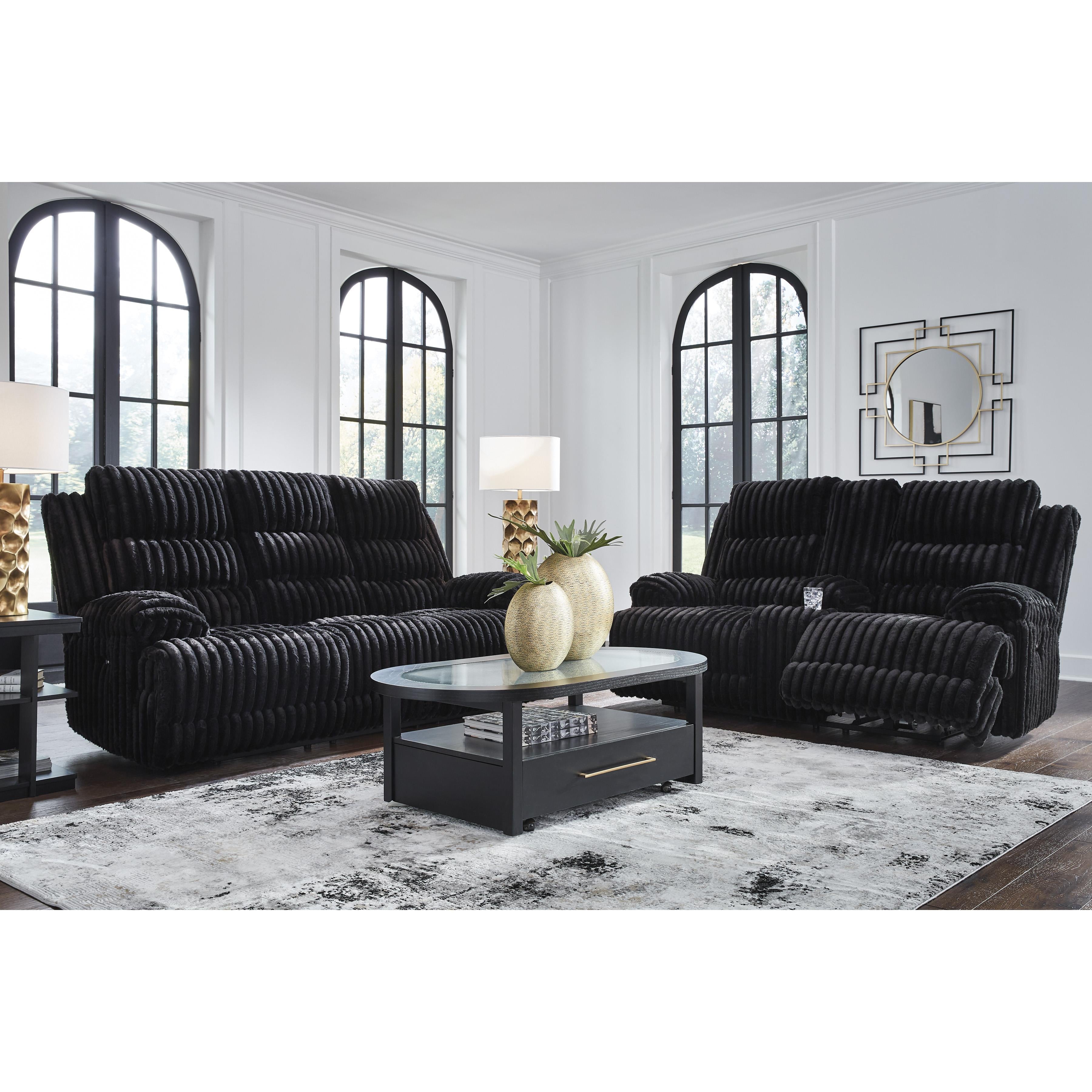  Manufacturer Color_Onyx --  Rhine Falls PC4280596 Double Reclining Power Loveseat with Console IMAGE 8