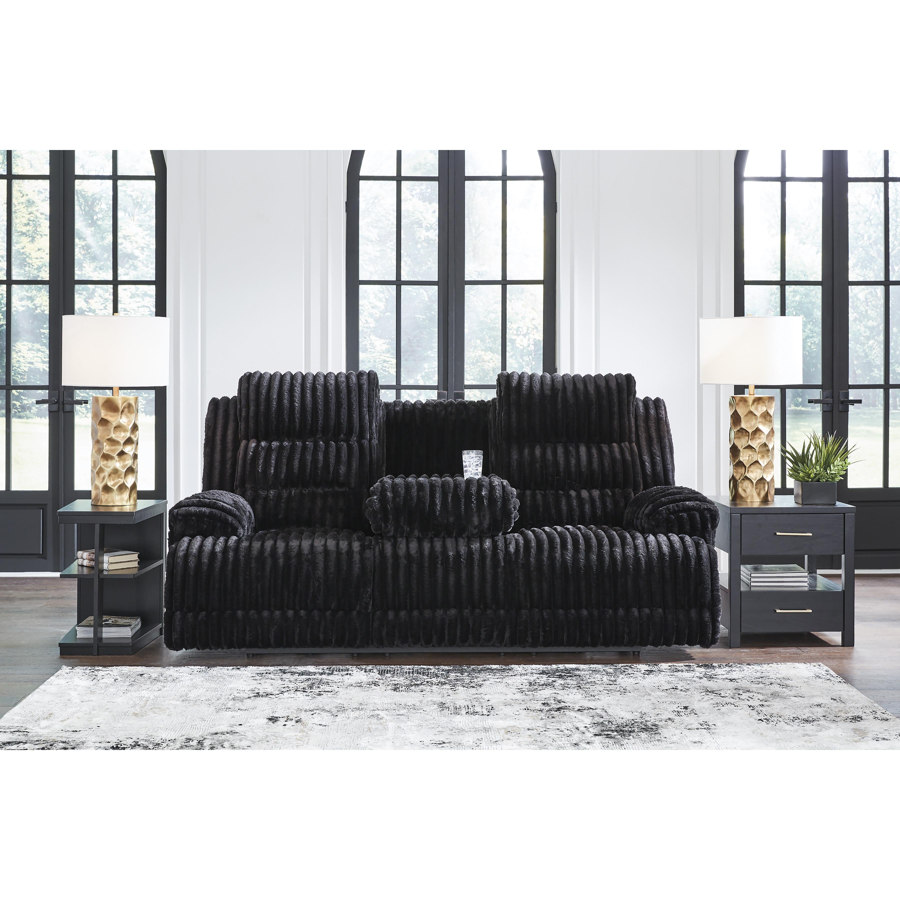  Manufacturer Color_Onyx --  Rhine Falls PC4280599 Reclining Power Sofa with Drop Down Table IMAGE 5