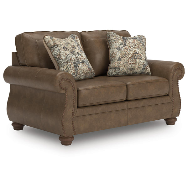 Signature Design by Ashley Chasemore Stationary Leather Look Loveseat