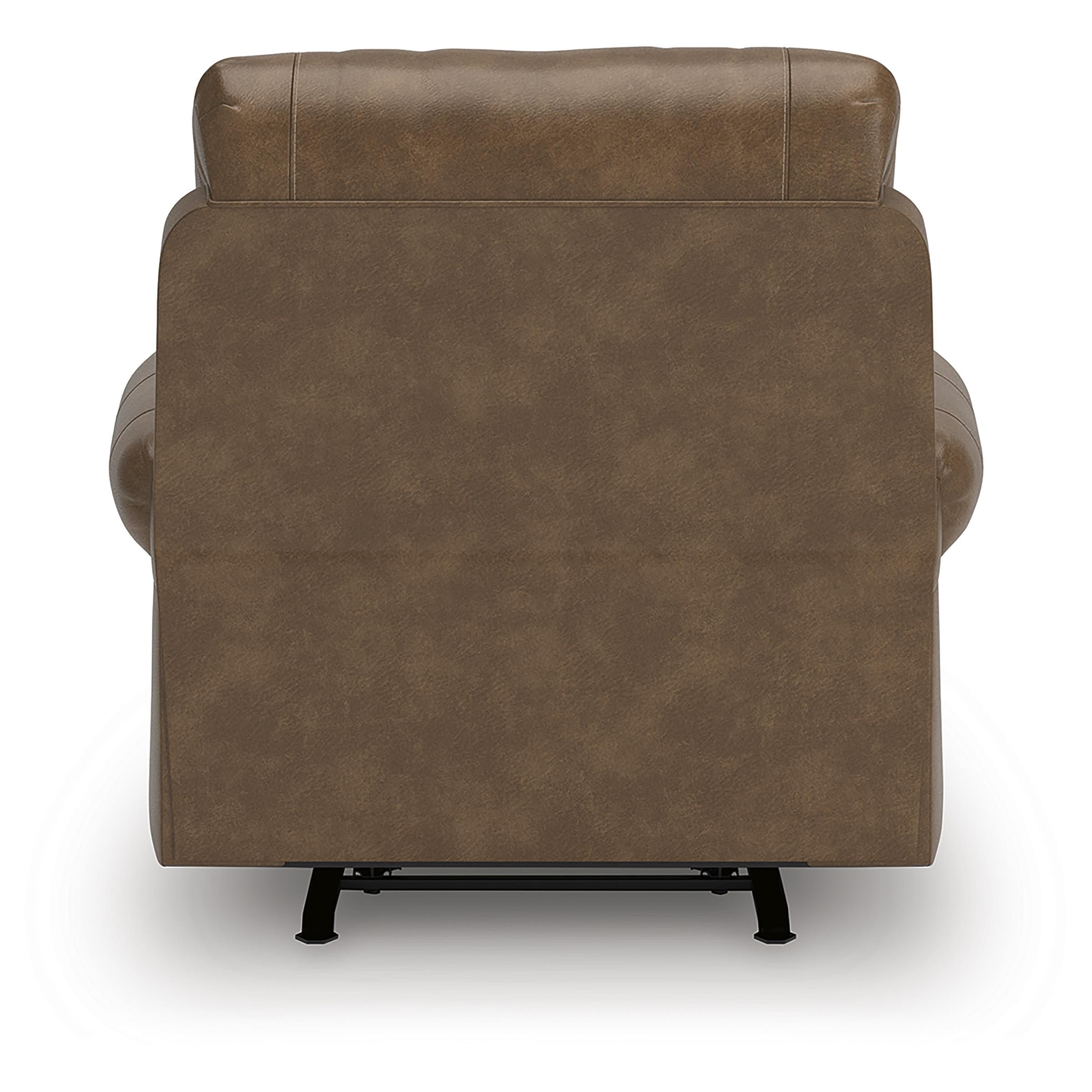  Manufacturer Color_Earth --  Signature Design by Ashley Chasemore Swivel Glider Leather Look Recliner IMAGE 6