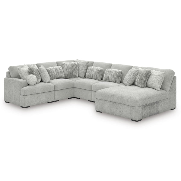 Signature Design by Ashley Cuddle Plush PC59106S3 6 pc Sectional with Chaise