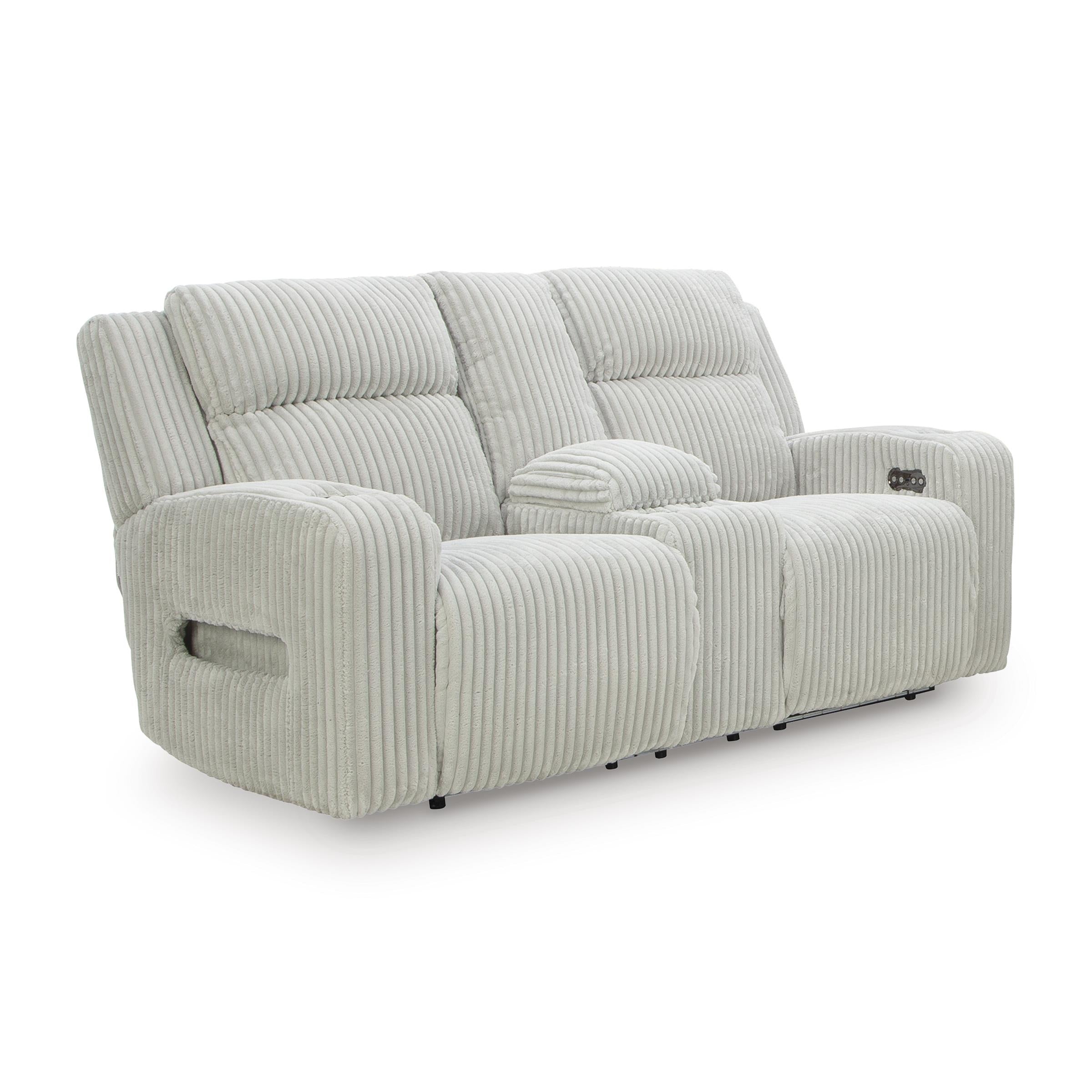  Manufacturer Color_Alloy --  Forest Lake PC6420318 Power Reclining Loveseat with Console and Adjustable Headrest IMAGE 1