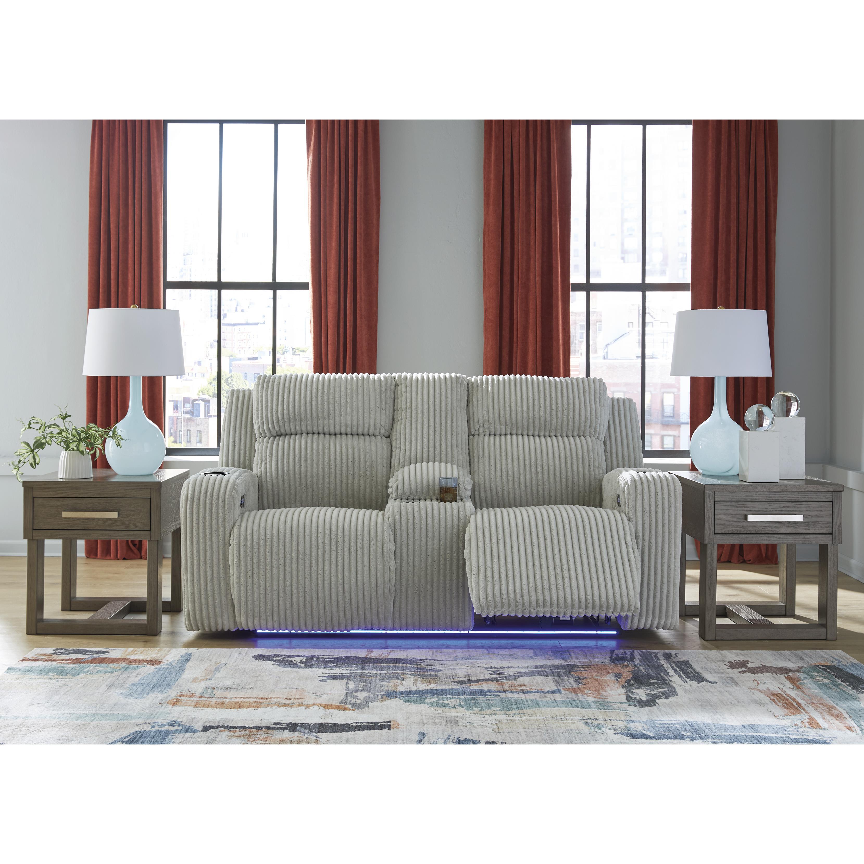  Manufacturer Color_Alloy --  Forest Lake PC6420318 Power Reclining Loveseat with Console and Adjustable Headrest IMAGE 8