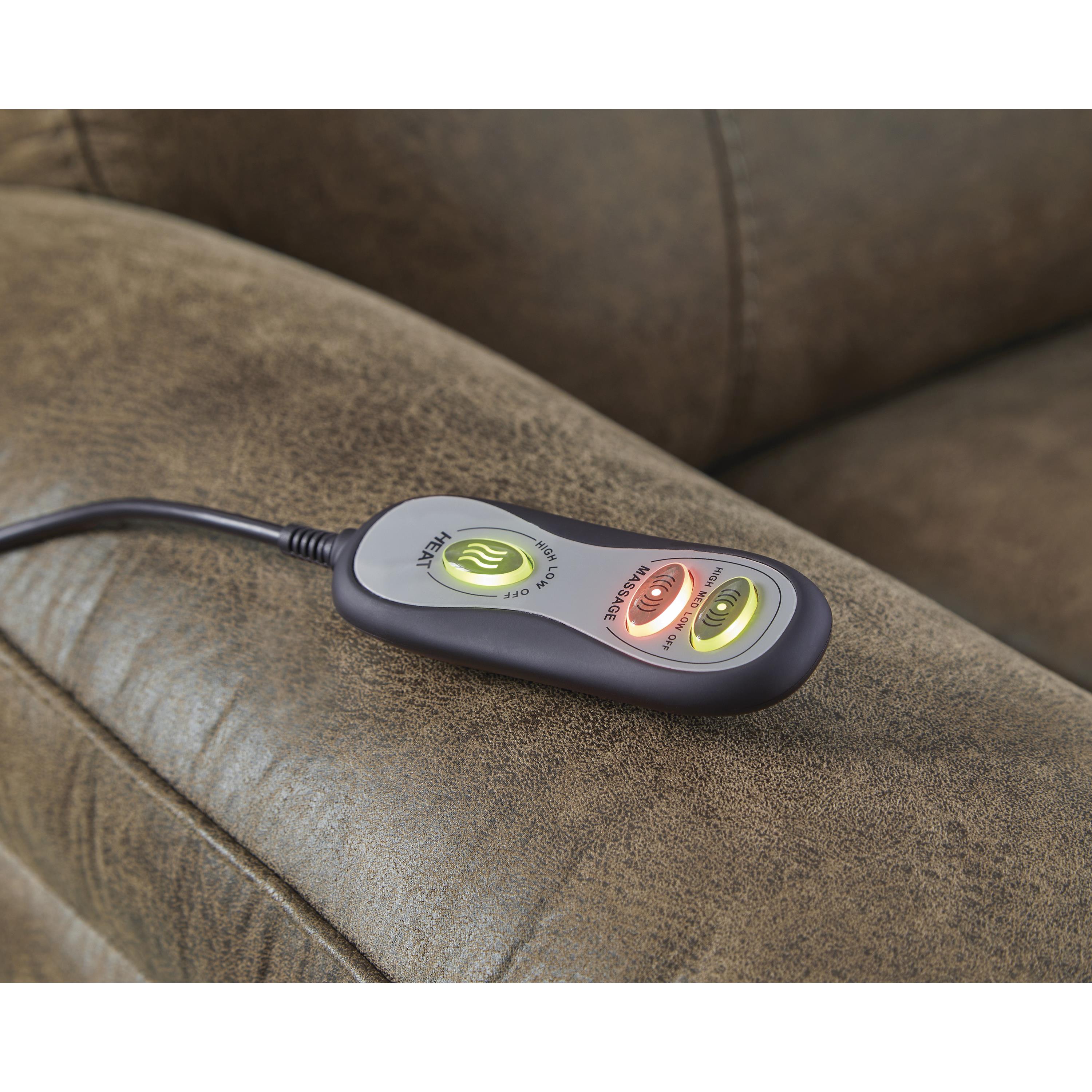 Manufacturer Color_Earth --  Signature Design by Ashley Stockworth Rocker Leather Look Recliner IMAGE 8