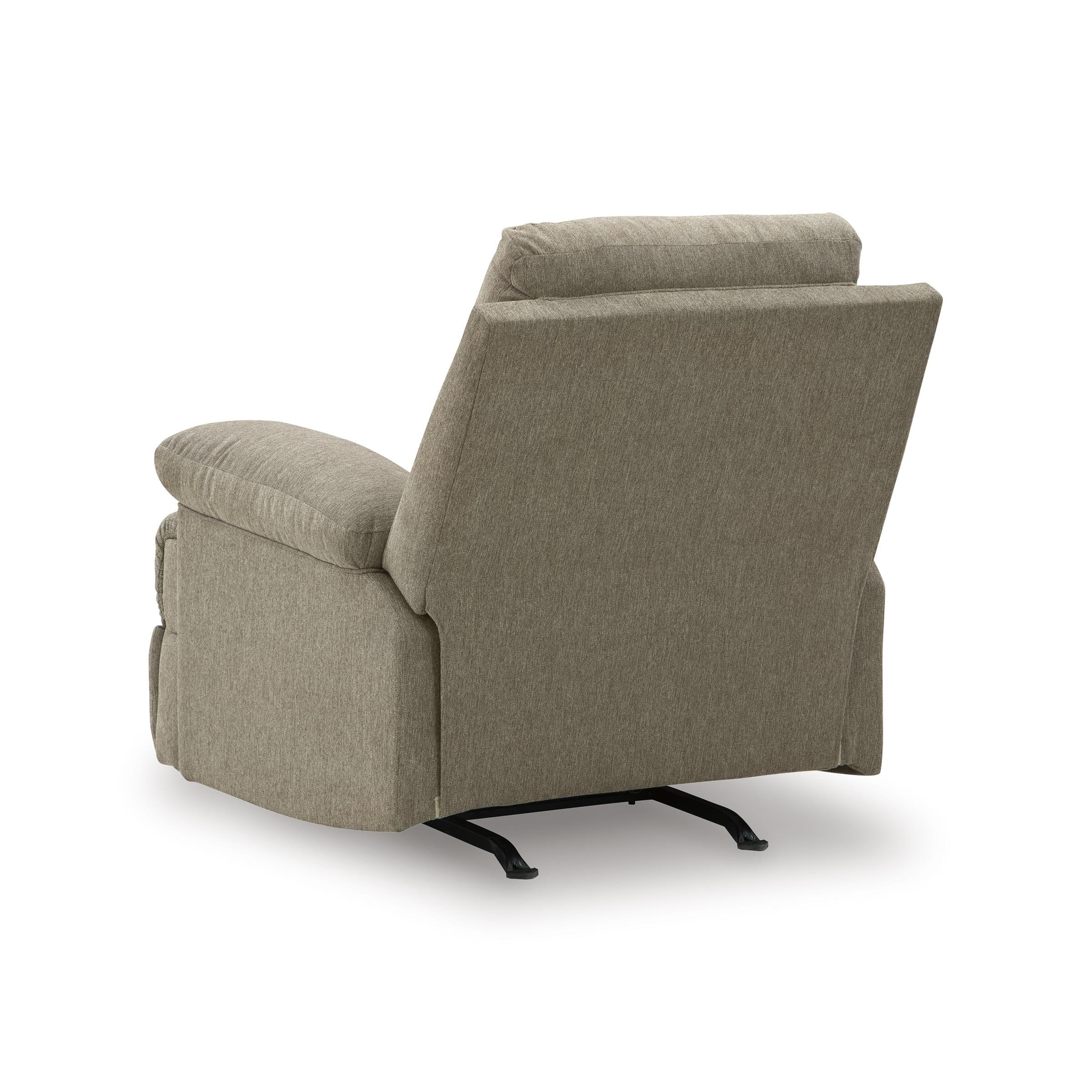  Manufacturer Color_Mocha --  Signature Design by Ashley Side Swipe Rocker Fabric Recliner IMAGE 4