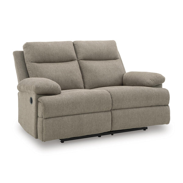 Signature Design by Ashley Side Swipe Reclining Fabric Loveseat