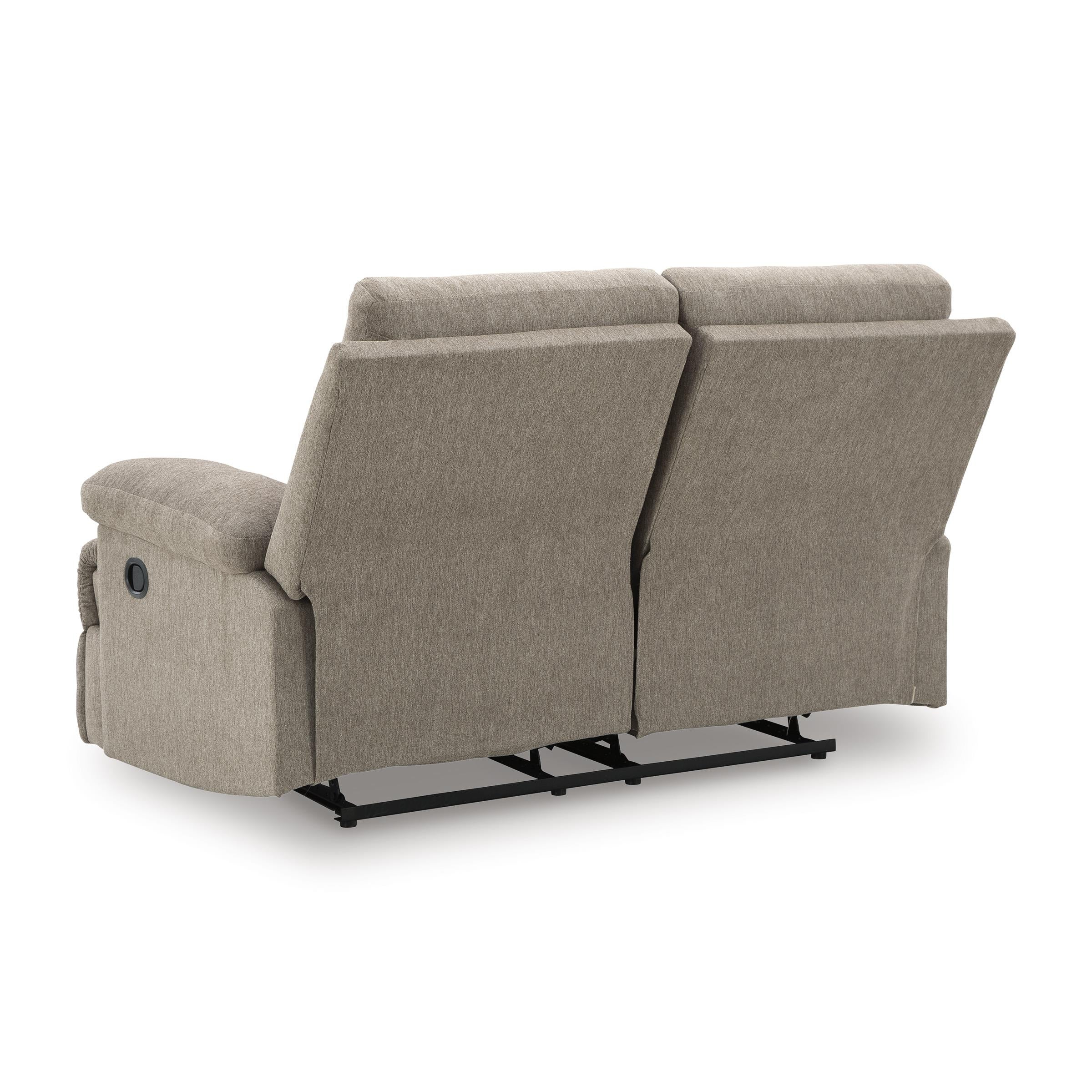  Manufacturer Color_Mocha --  Signature Design by Ashley Side Swipe Reclining Fabric Loveseat IMAGE 5