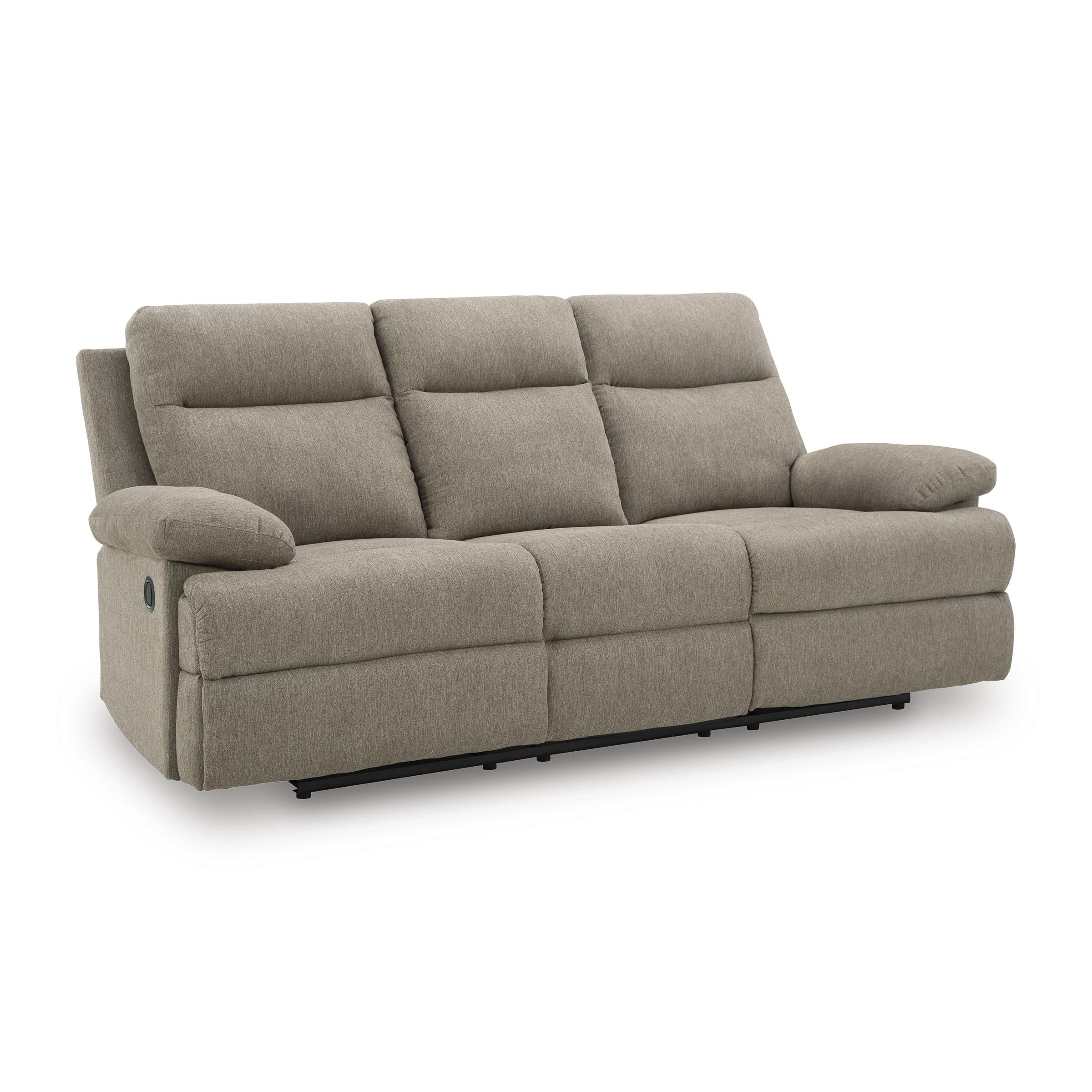  Manufacturer Color_Mocha --  Signature Design by Ashley Side Swipe Stationary Fabric Sofa IMAGE 1
