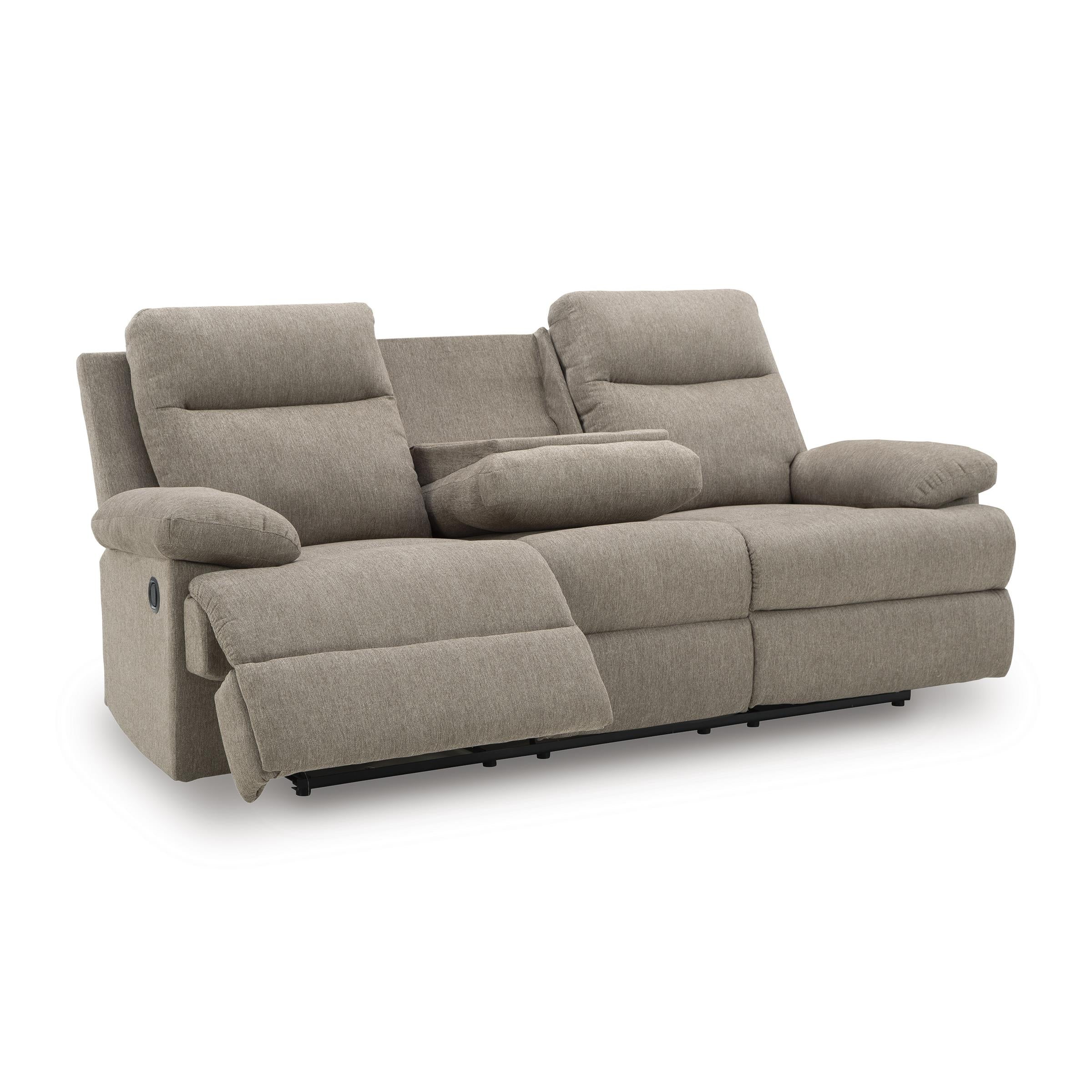  Manufacturer Color_Mocha --  Signature Design by Ashley Side Swipe Stationary Fabric Sofa IMAGE 2