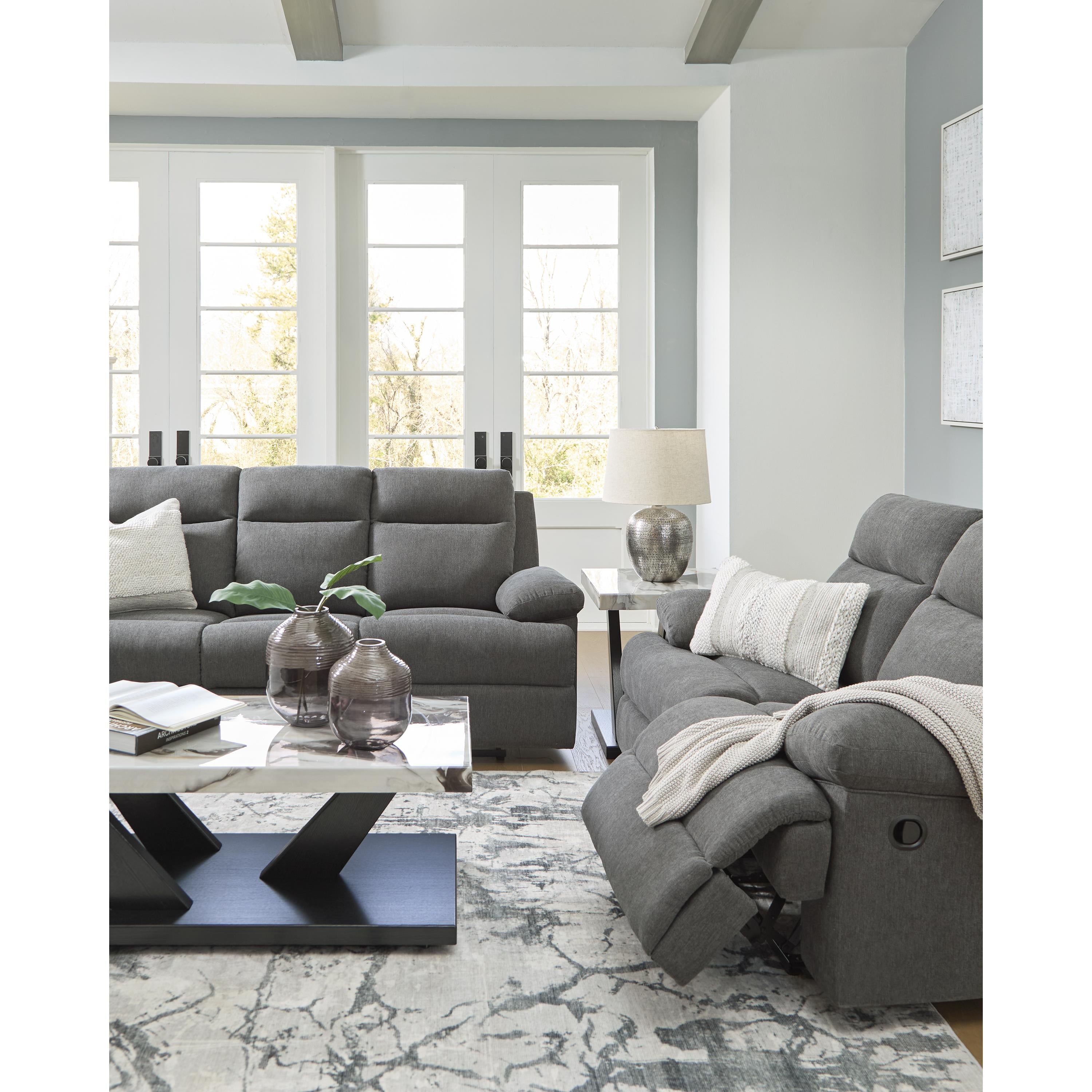  Manufacturer Color_Charcoal --  Side-Swipe PC9140689 Reclining Sofa with Drop Down Table IMAGE 17