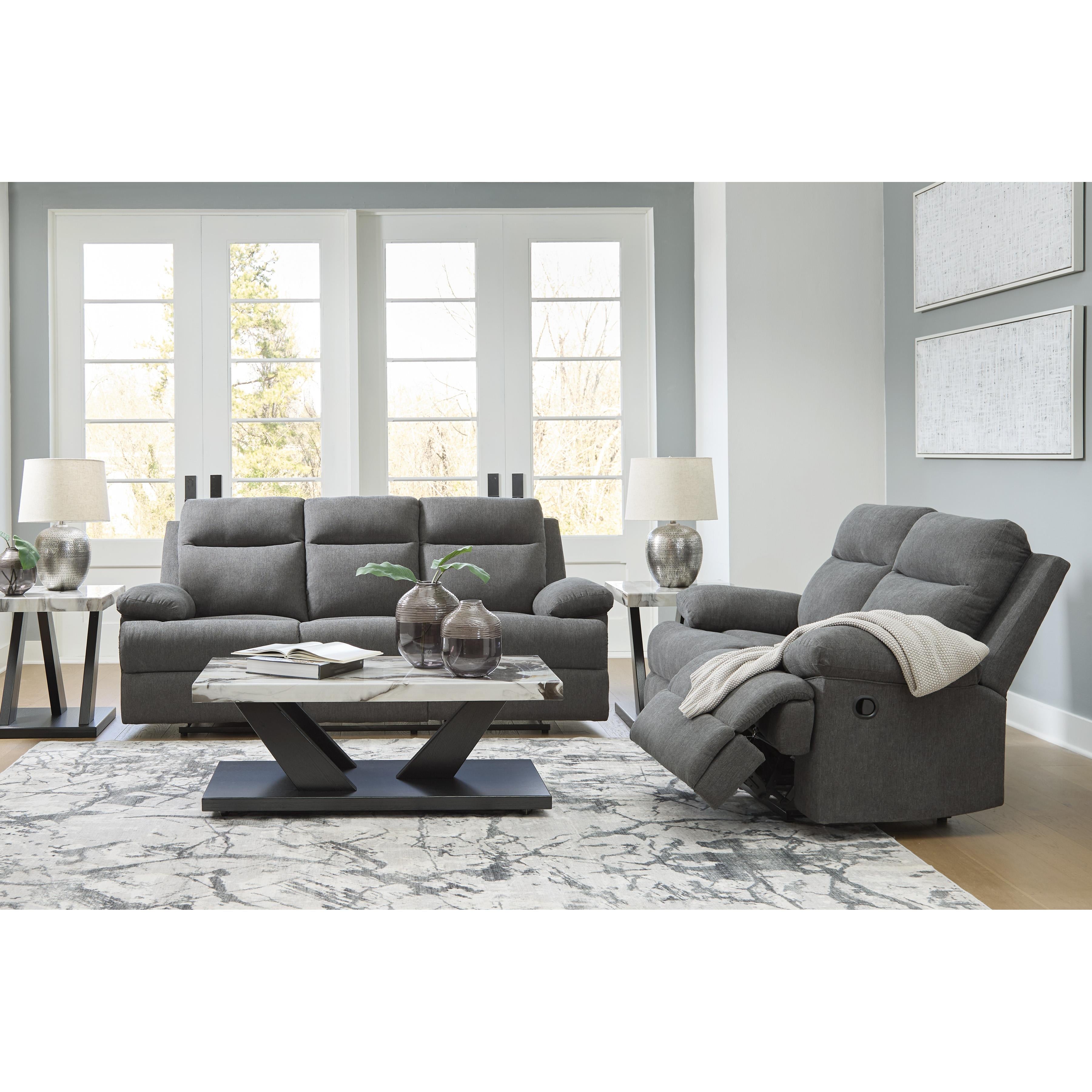  Manufacturer Color_Charcoal --  Side-Swipe PC9140689 Reclining Sofa with Drop Down Table IMAGE 18